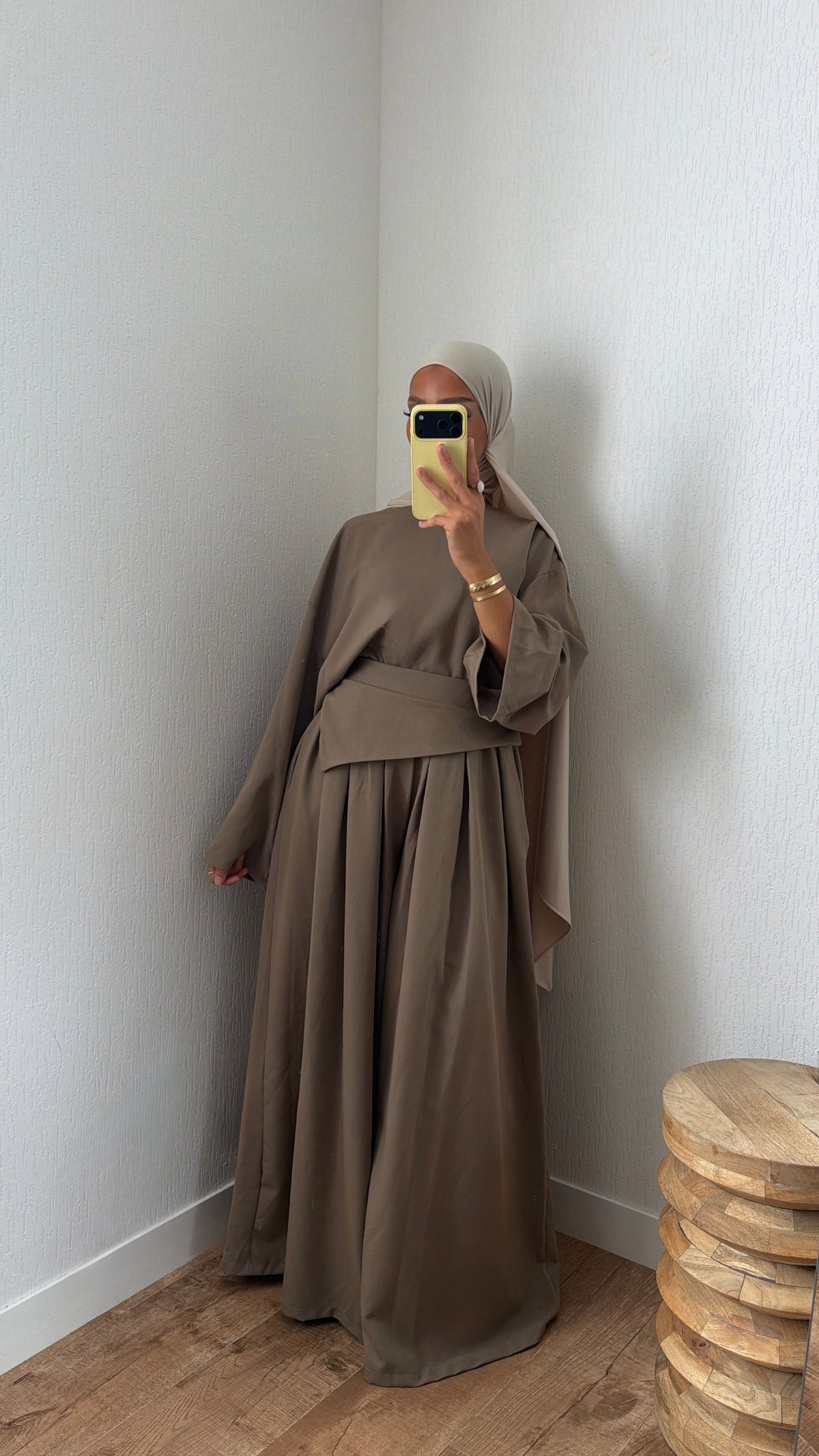 Ensemble pantalon ample structuré