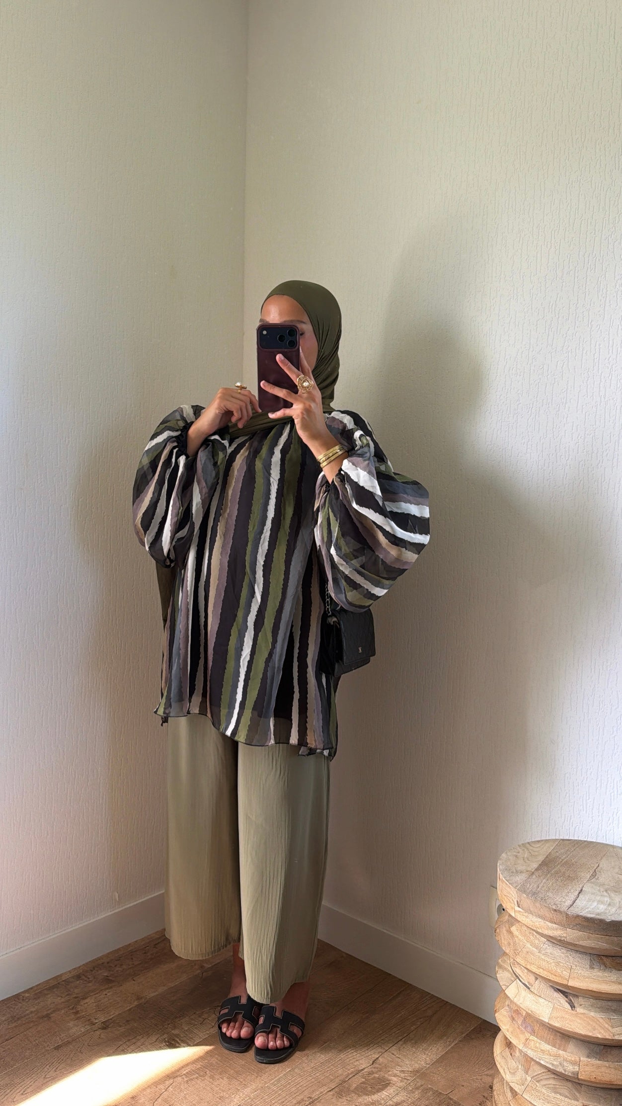 Pantalon fluide fermeture [élastique au dos]