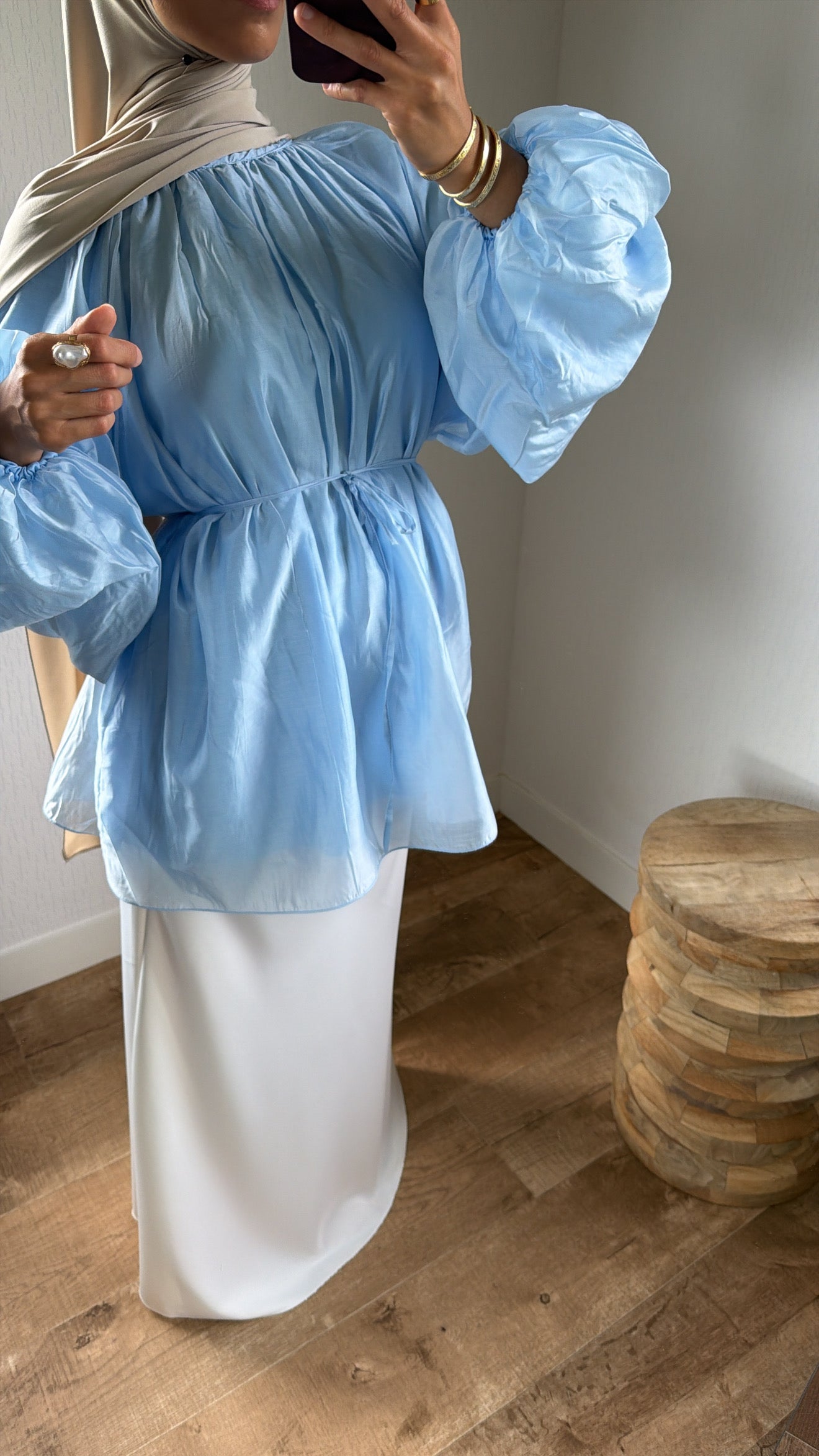Blouse manches bouffantes