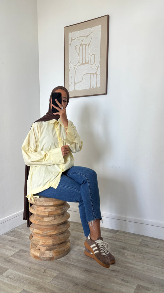 Chemise oversize avec dos plus long