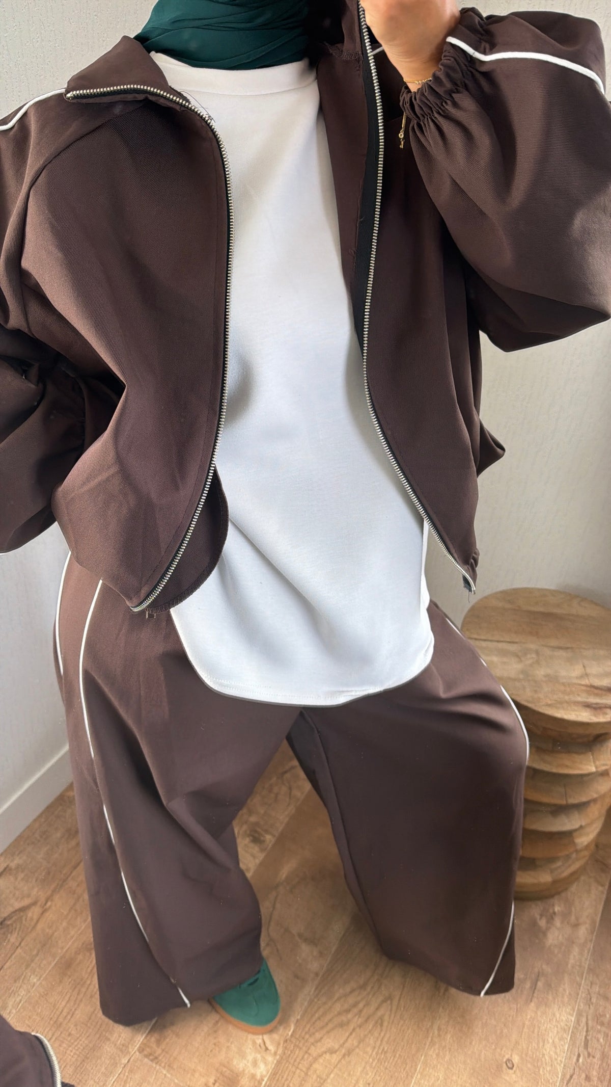 Ensemble survêtement veste à poches