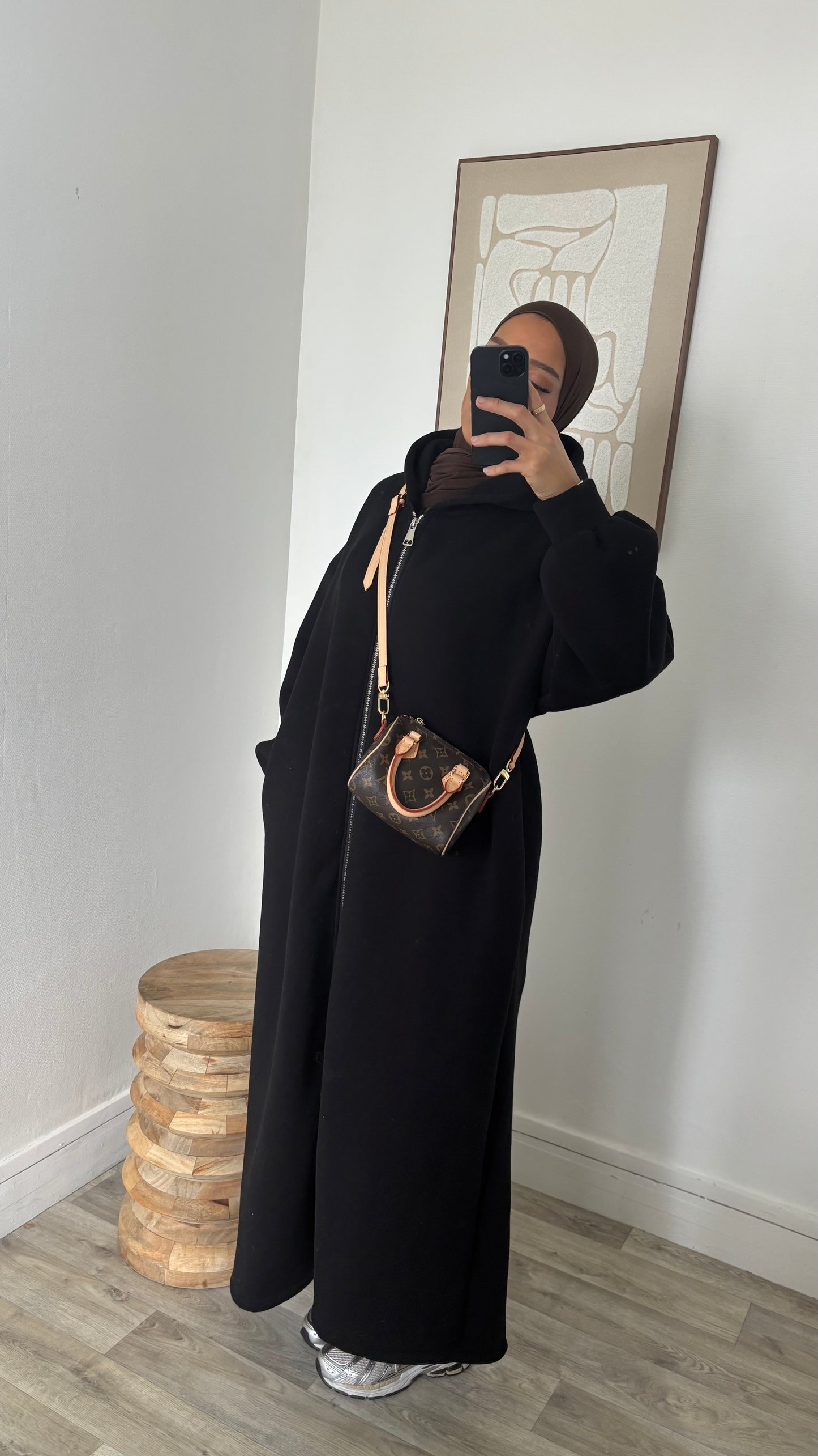 Long sweat à fermeture