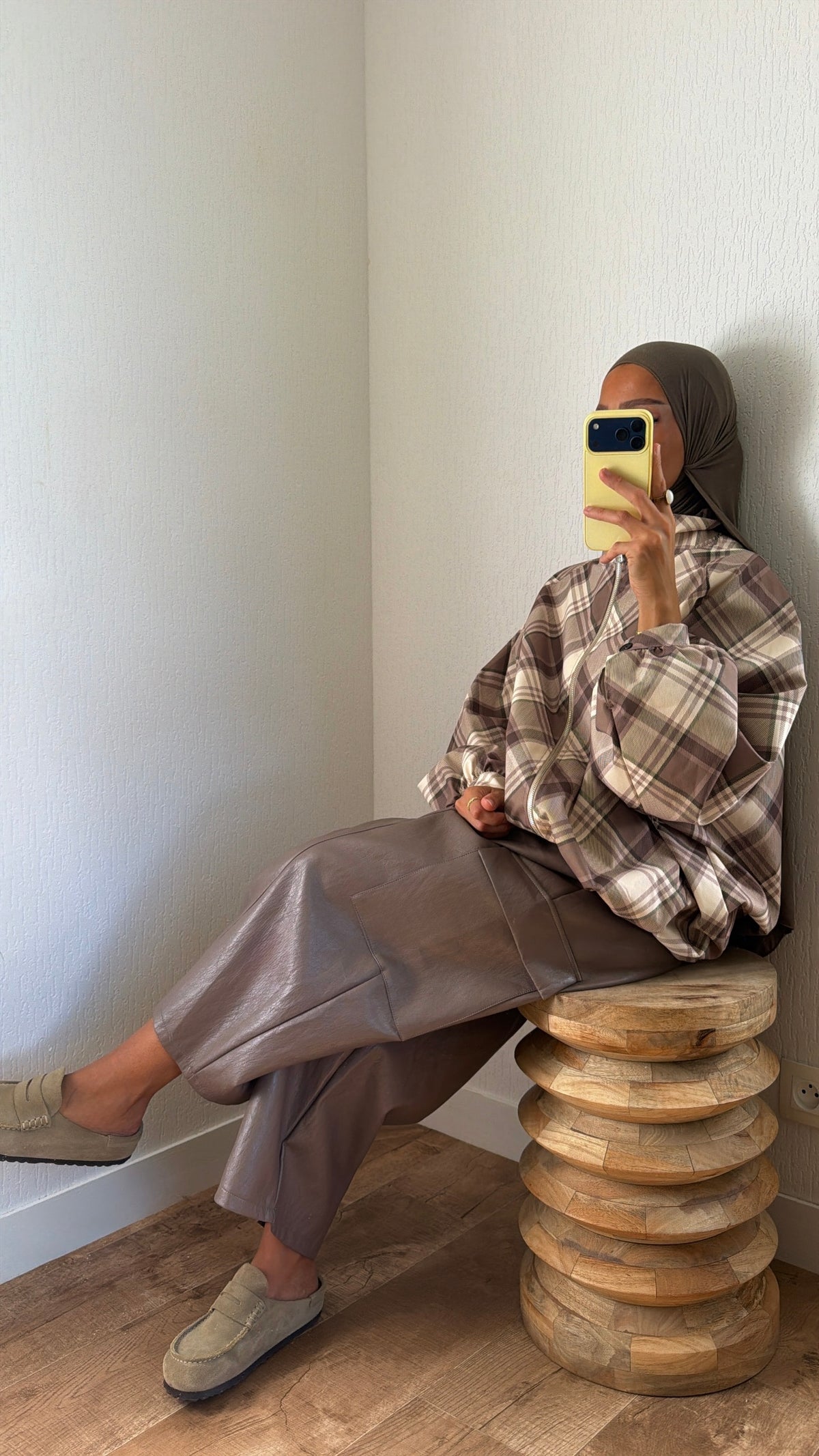Pantalon simili