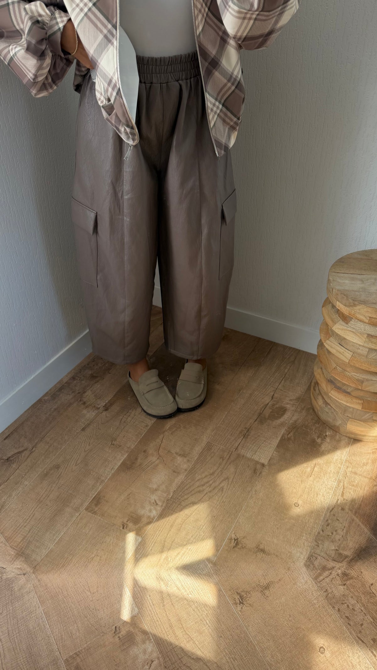 Pantalon simili