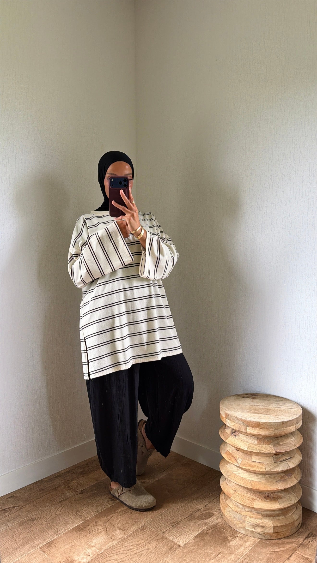 Haut basic rayée
