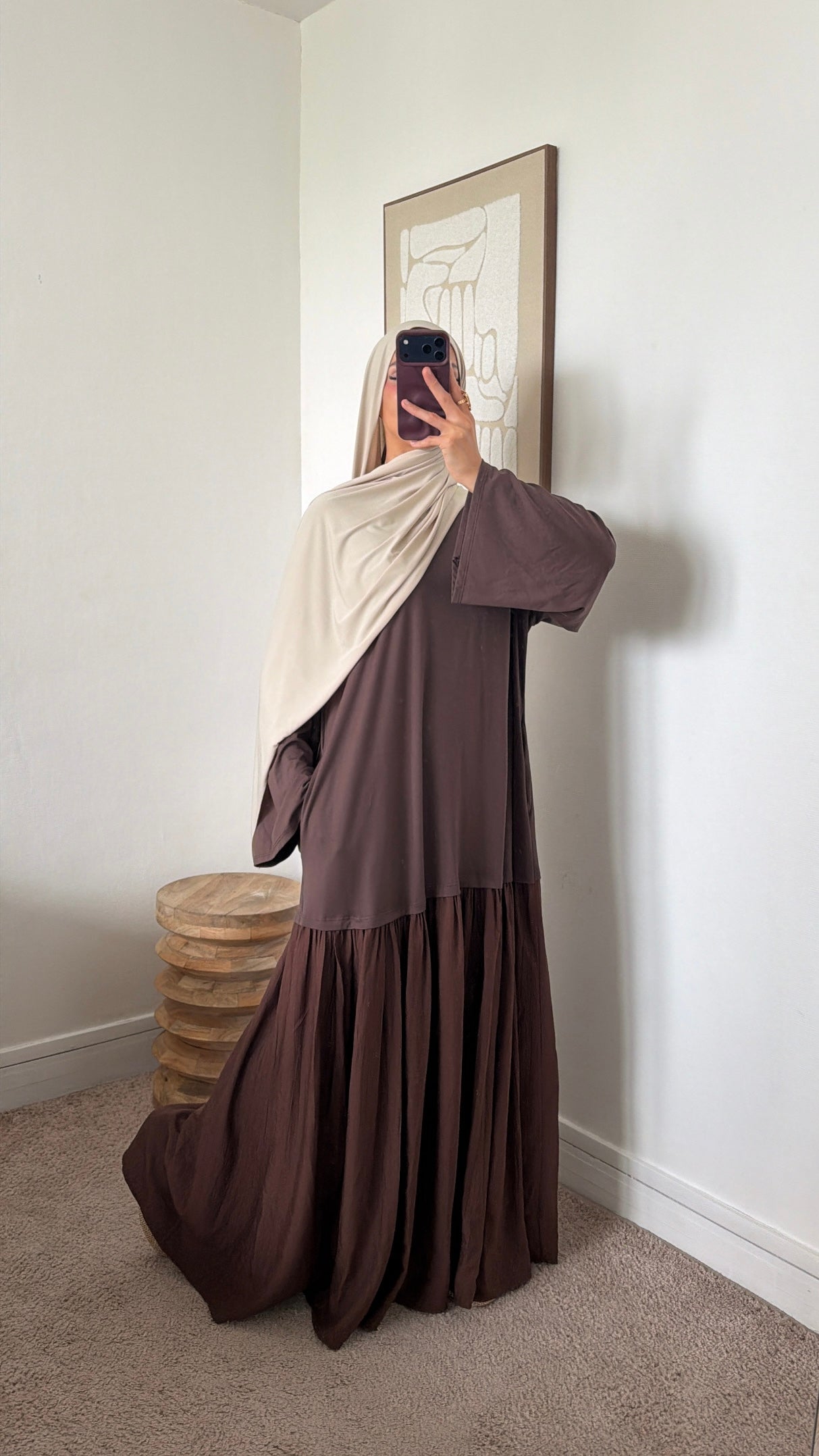 Robe basic bi matière