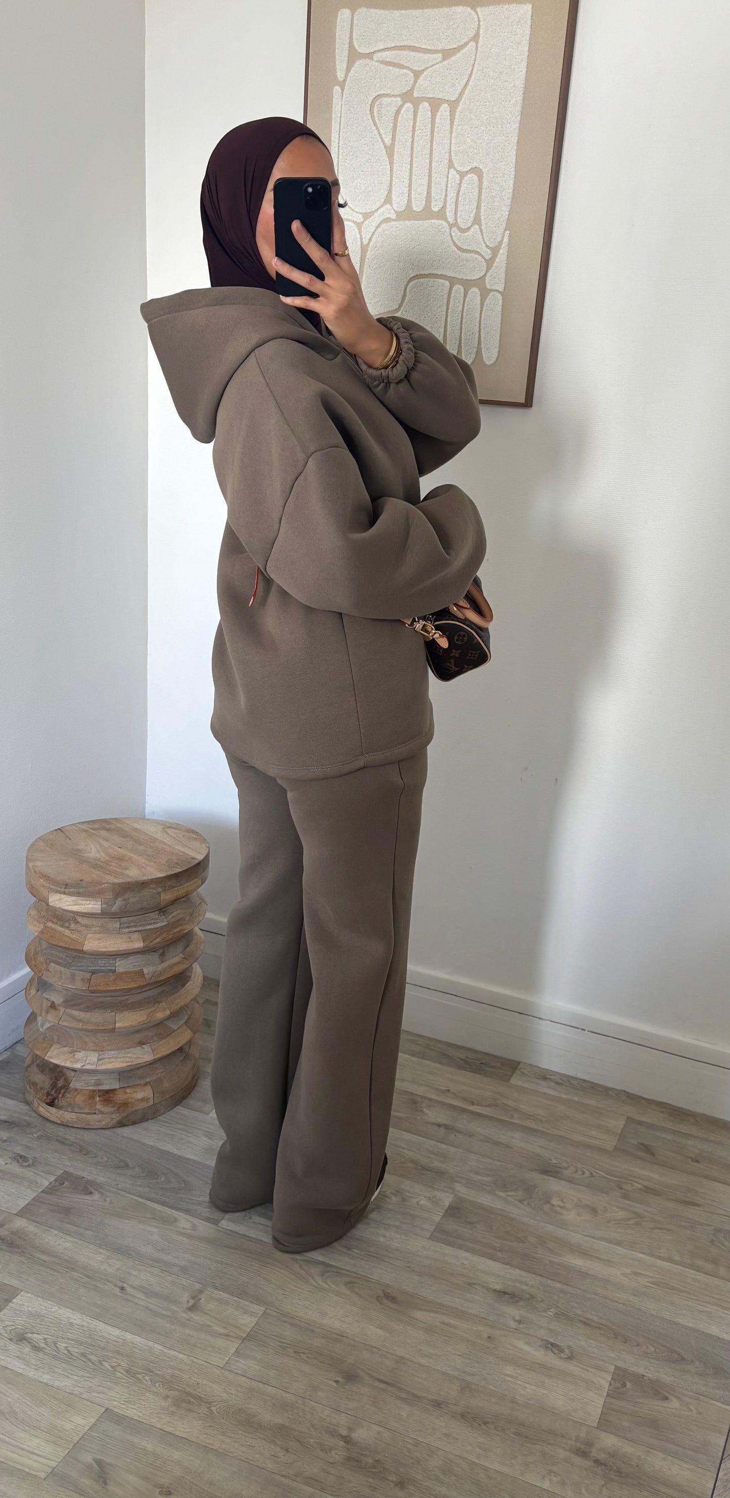 Ensemble molletonné à capuche