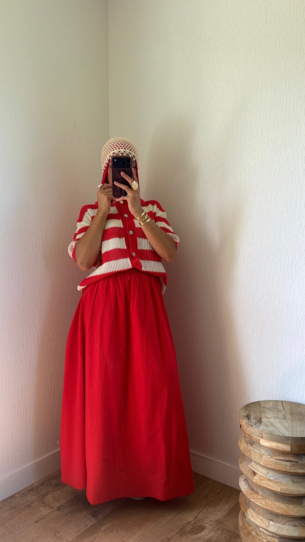 Pull à col en crochet