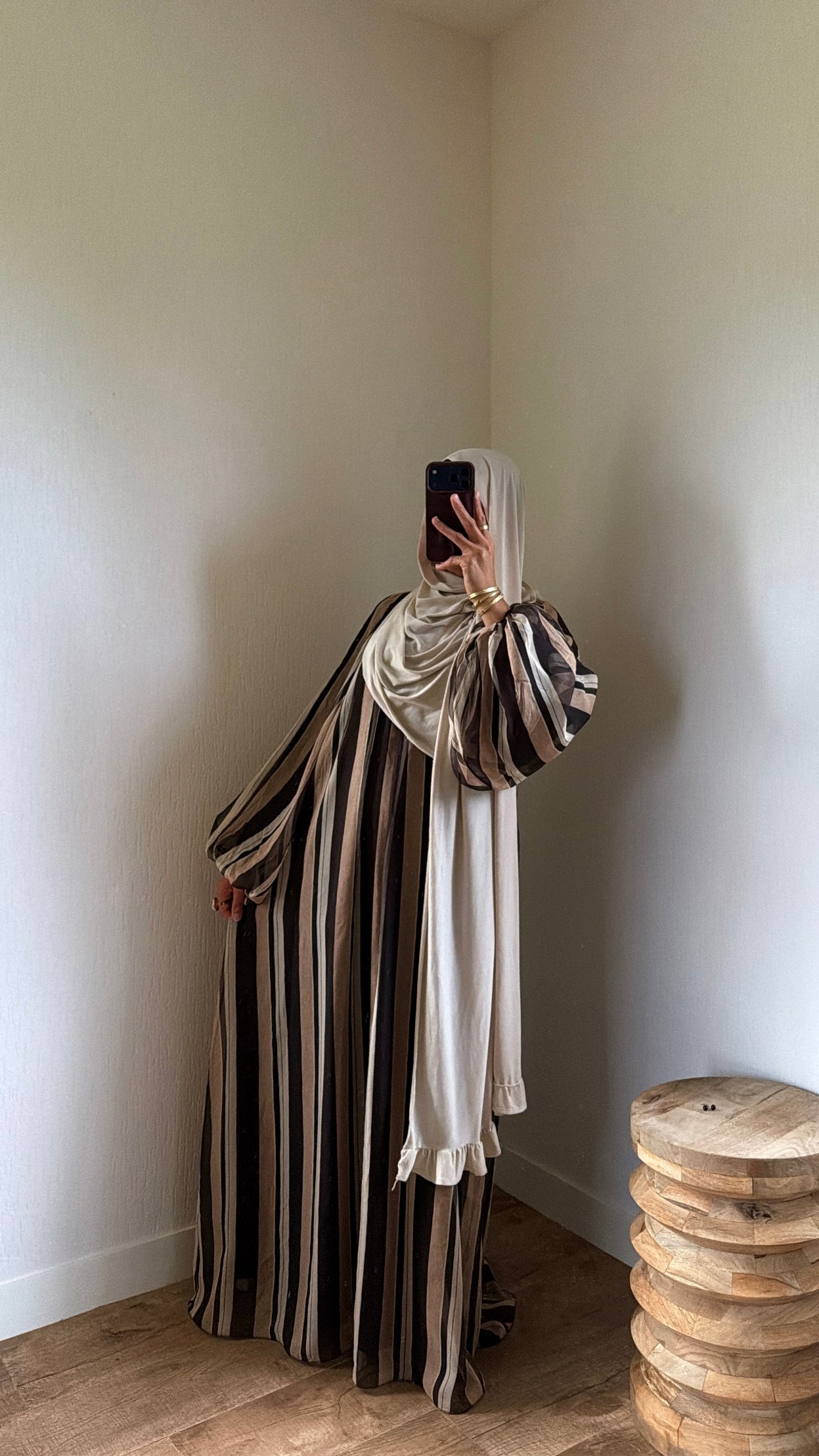 Robe doublée tricolore