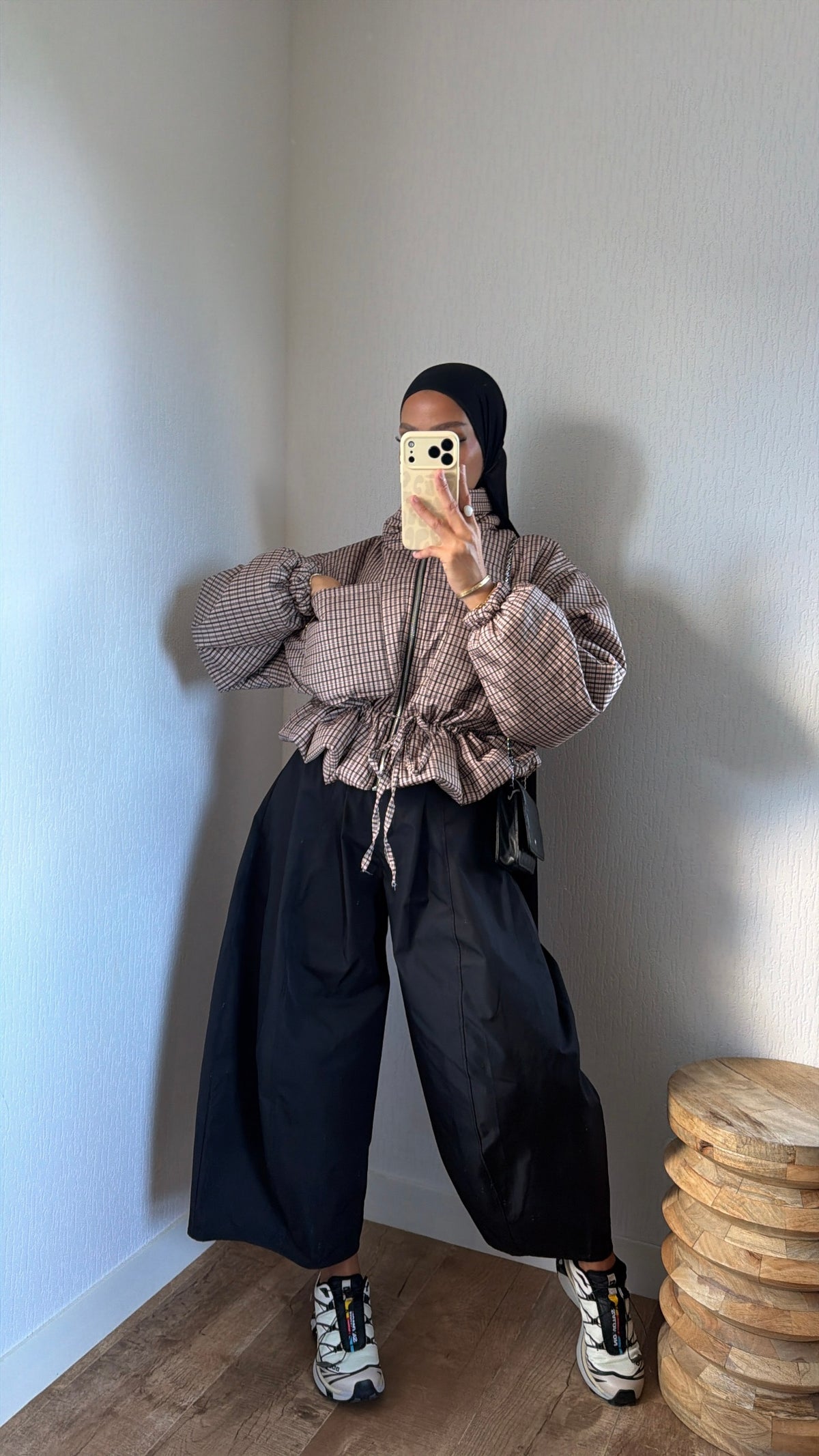 Bomber ajustable détails poches