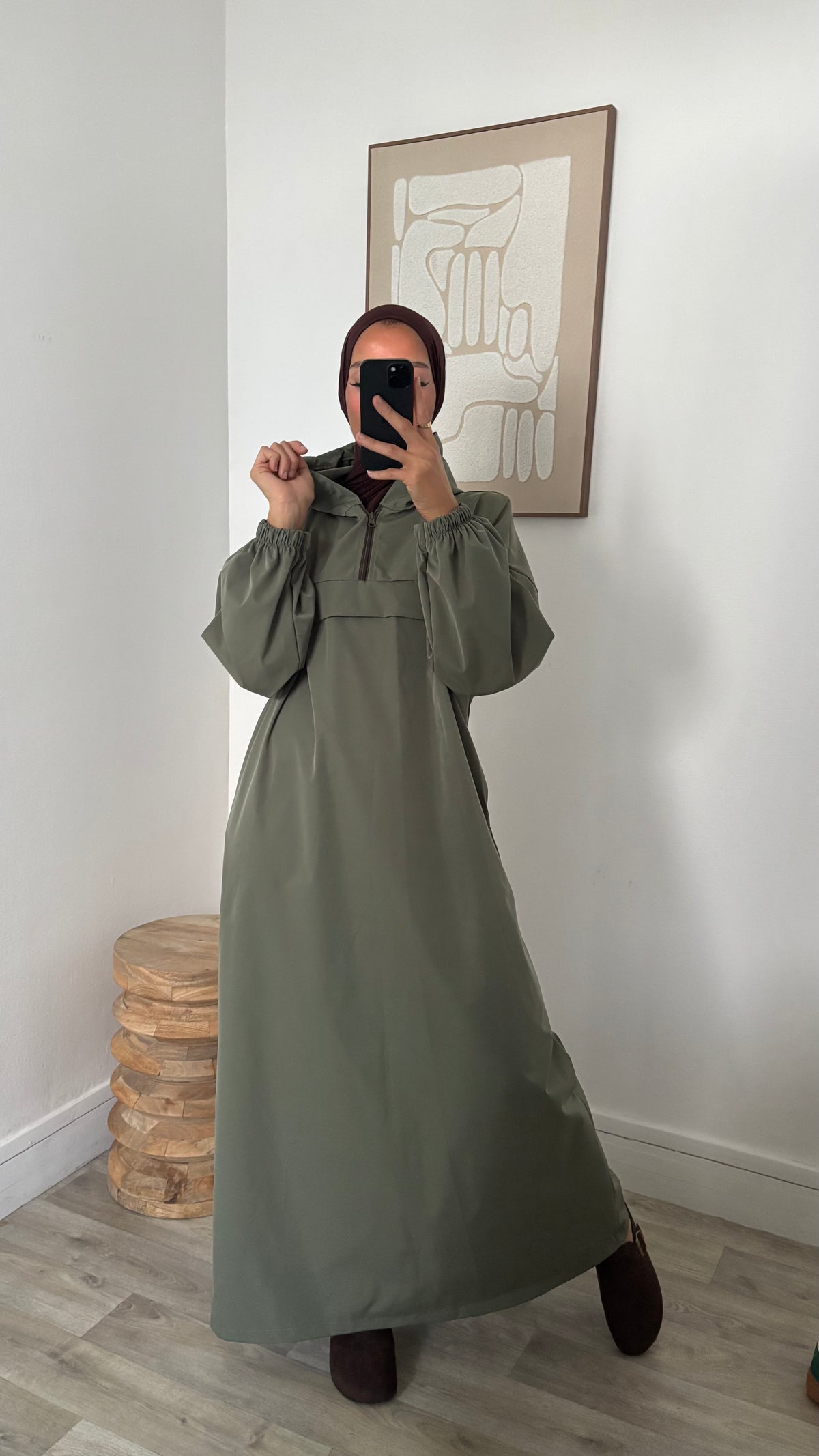 Robe imper à capuche