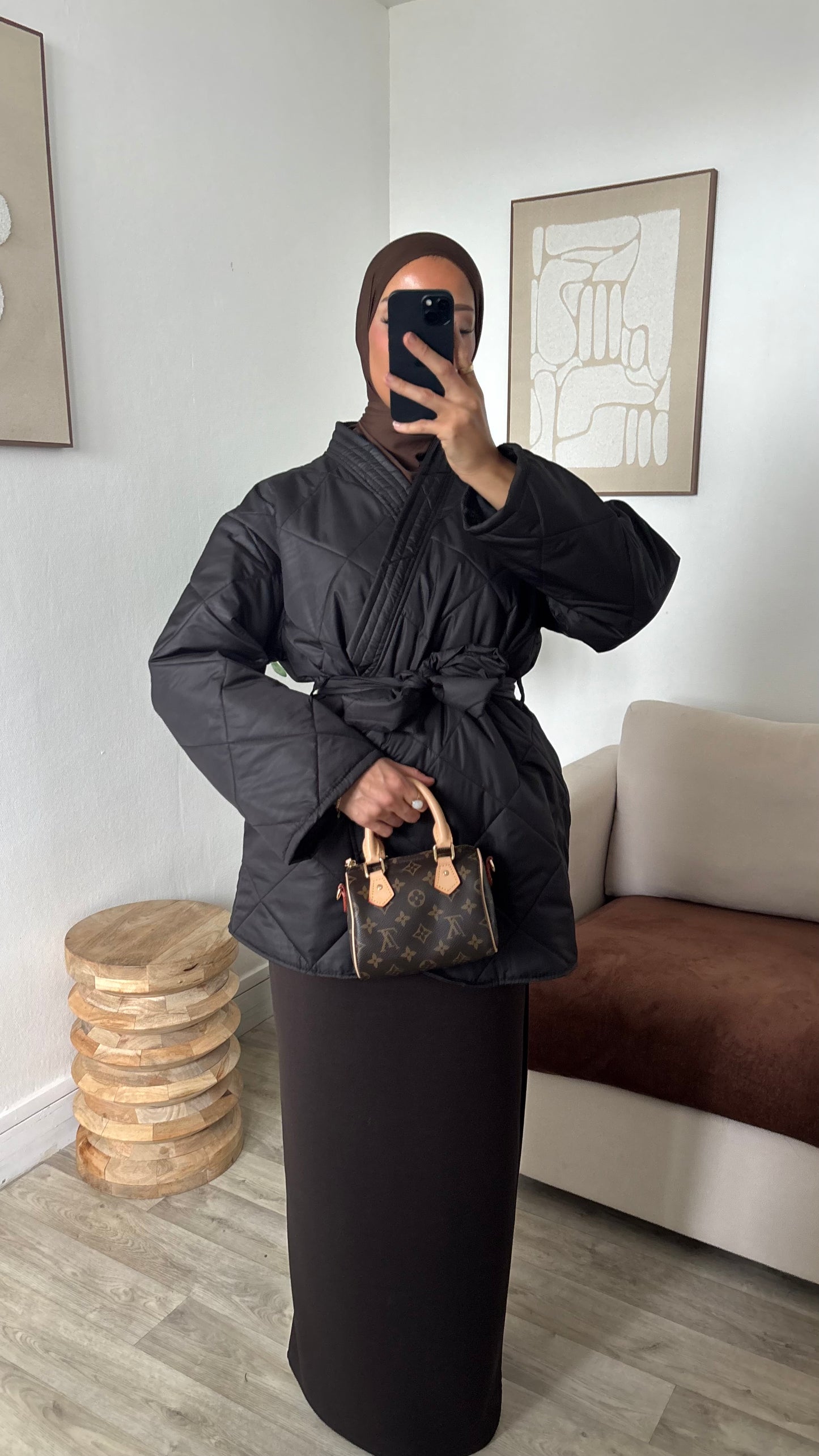 Veste matelassé croisé