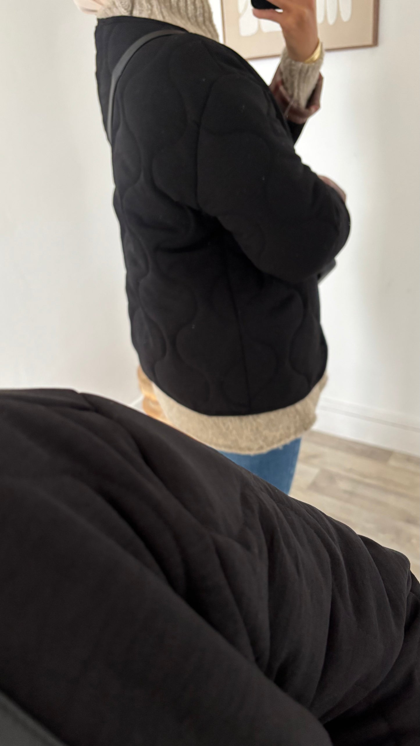 Veste matelassé retroussable