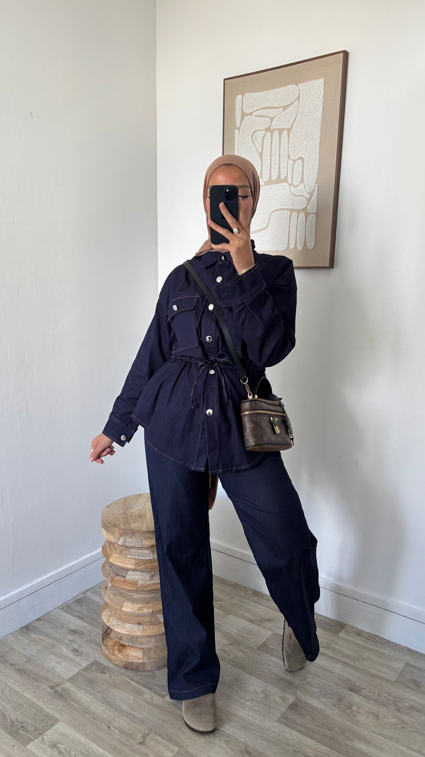 Ensemble effet jeans