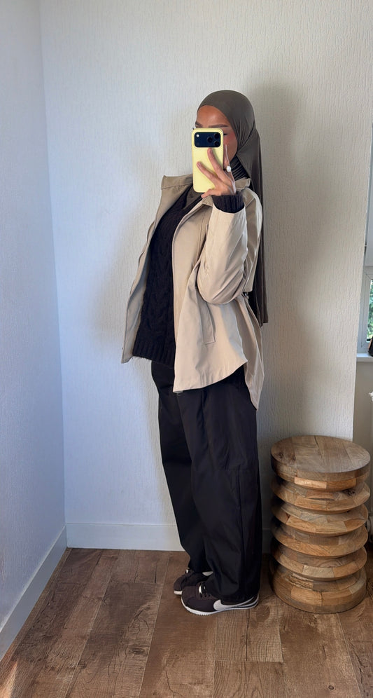 Trench mi long dos plus long