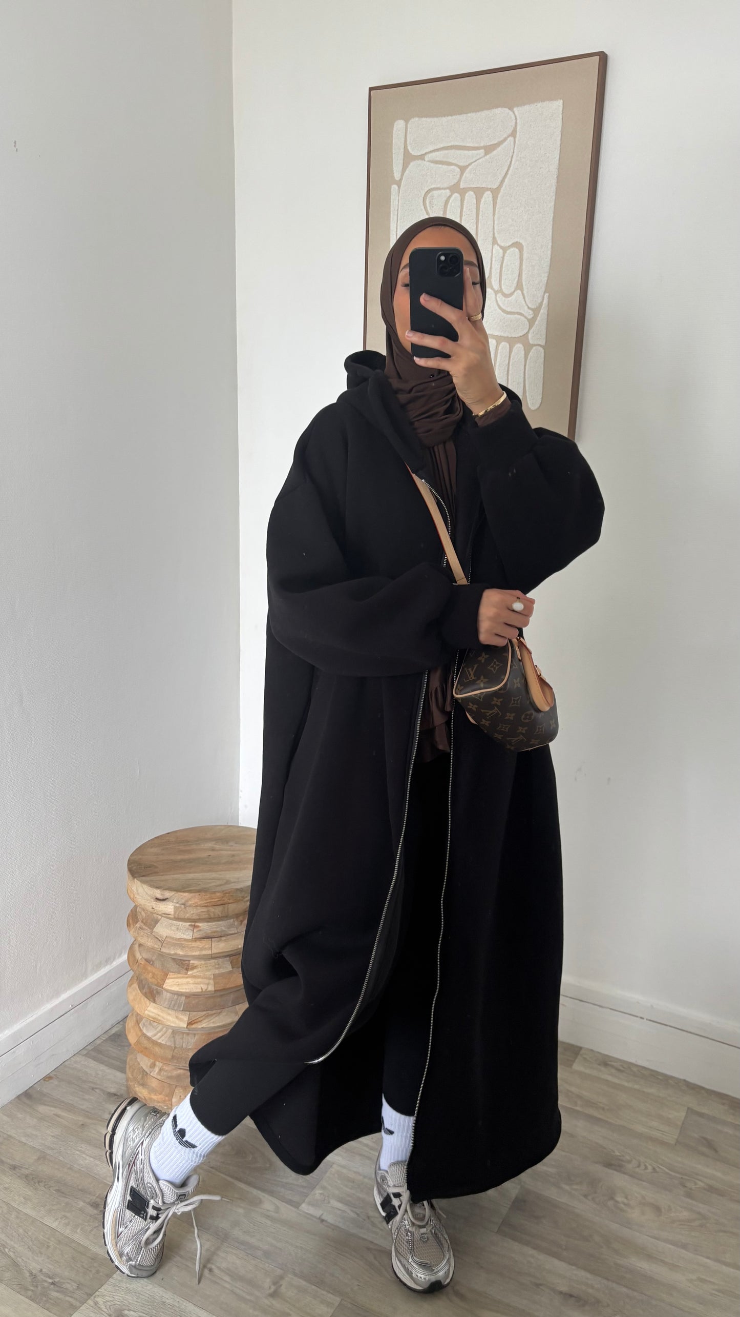 Long sweat à fermeture