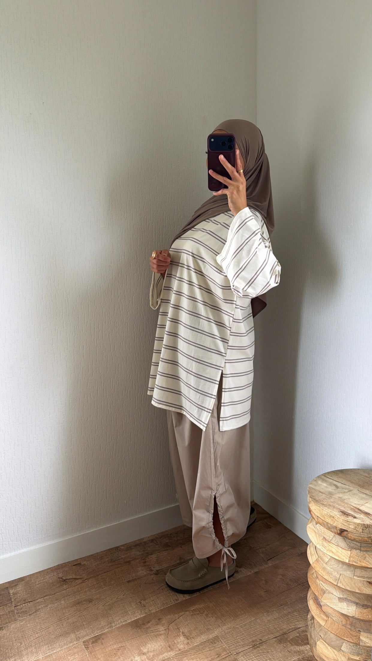 Pantalon à plis