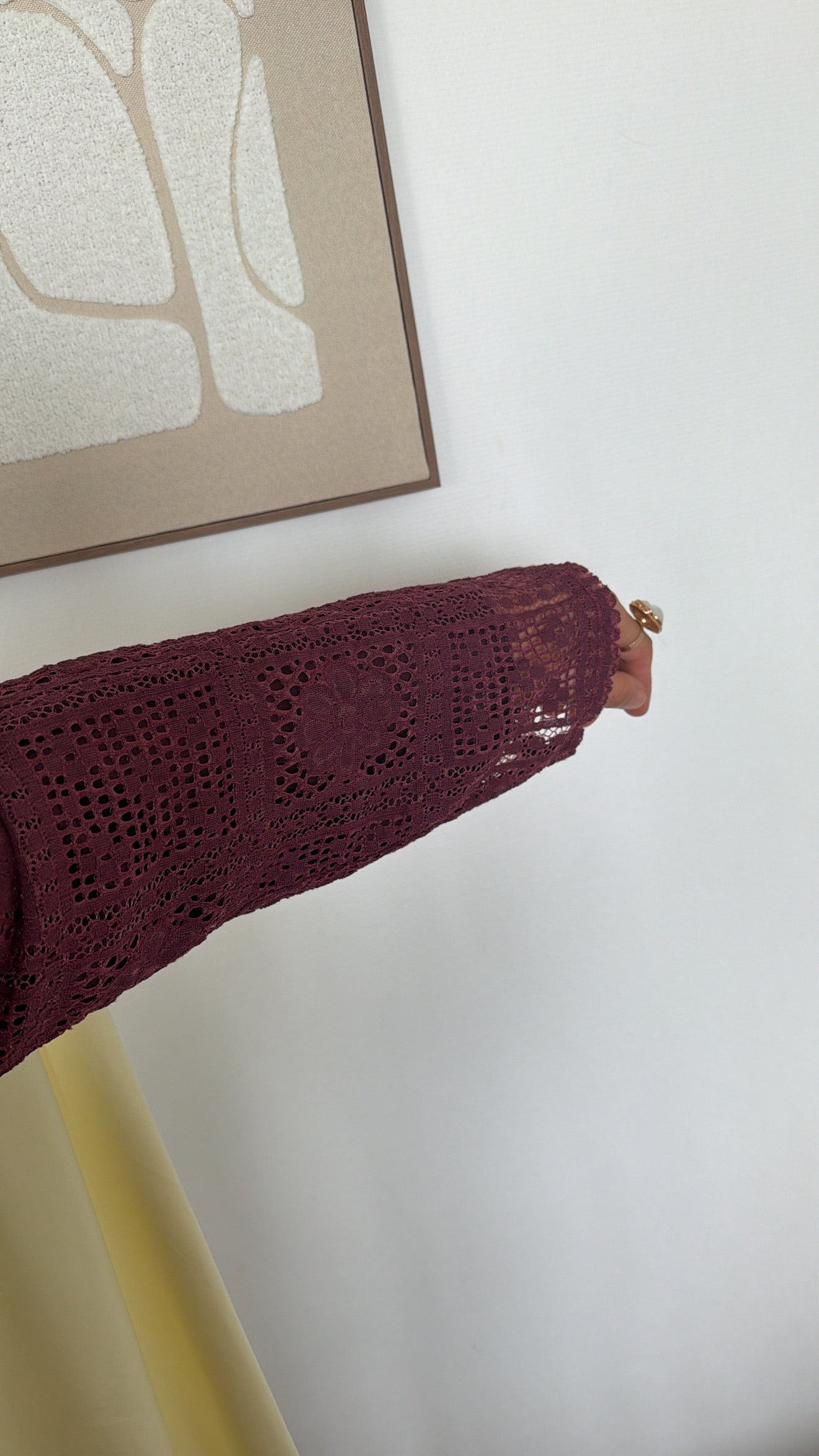 Robe effet lin + haut en crochet