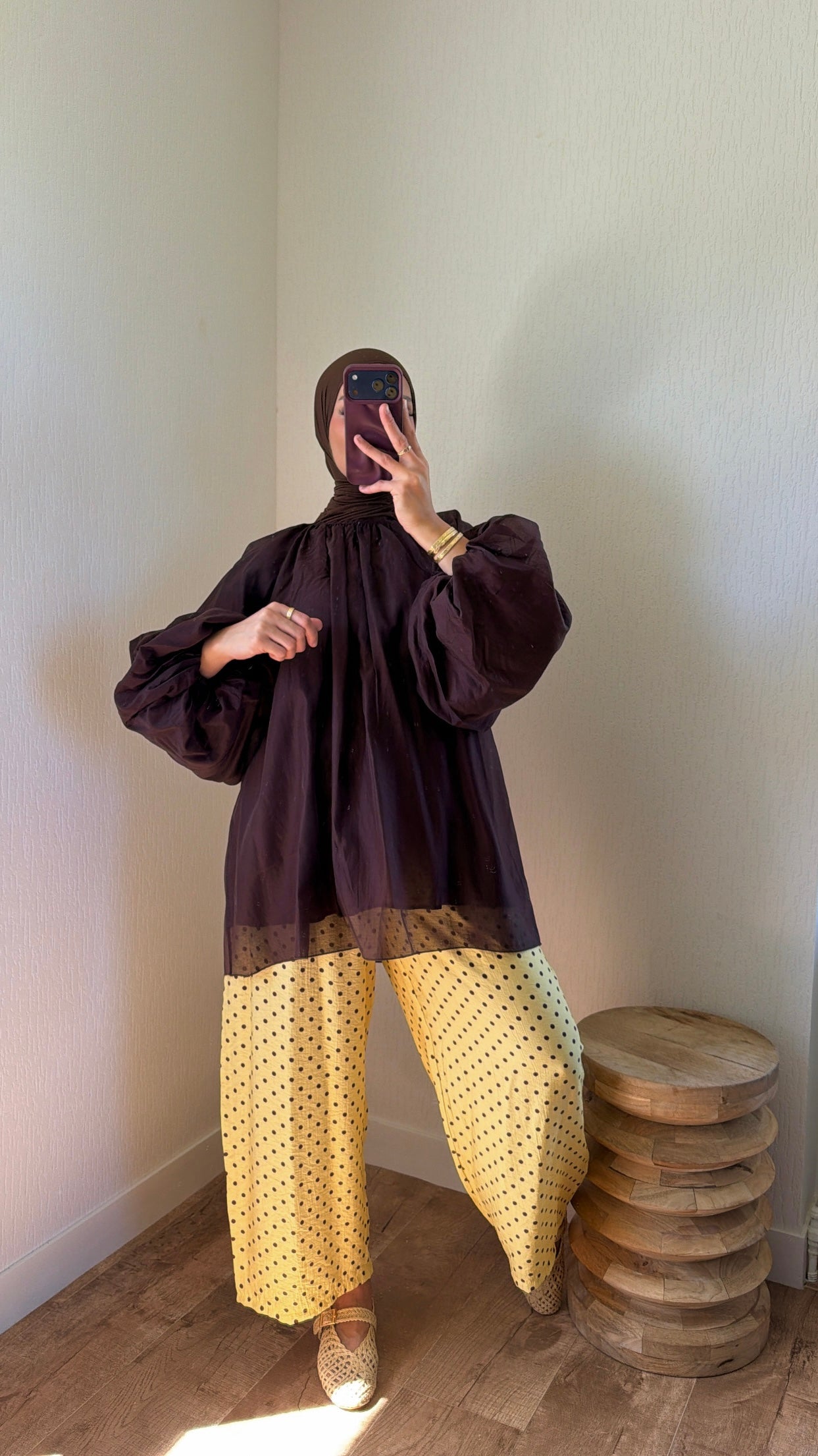 Blouse manches bouffantes