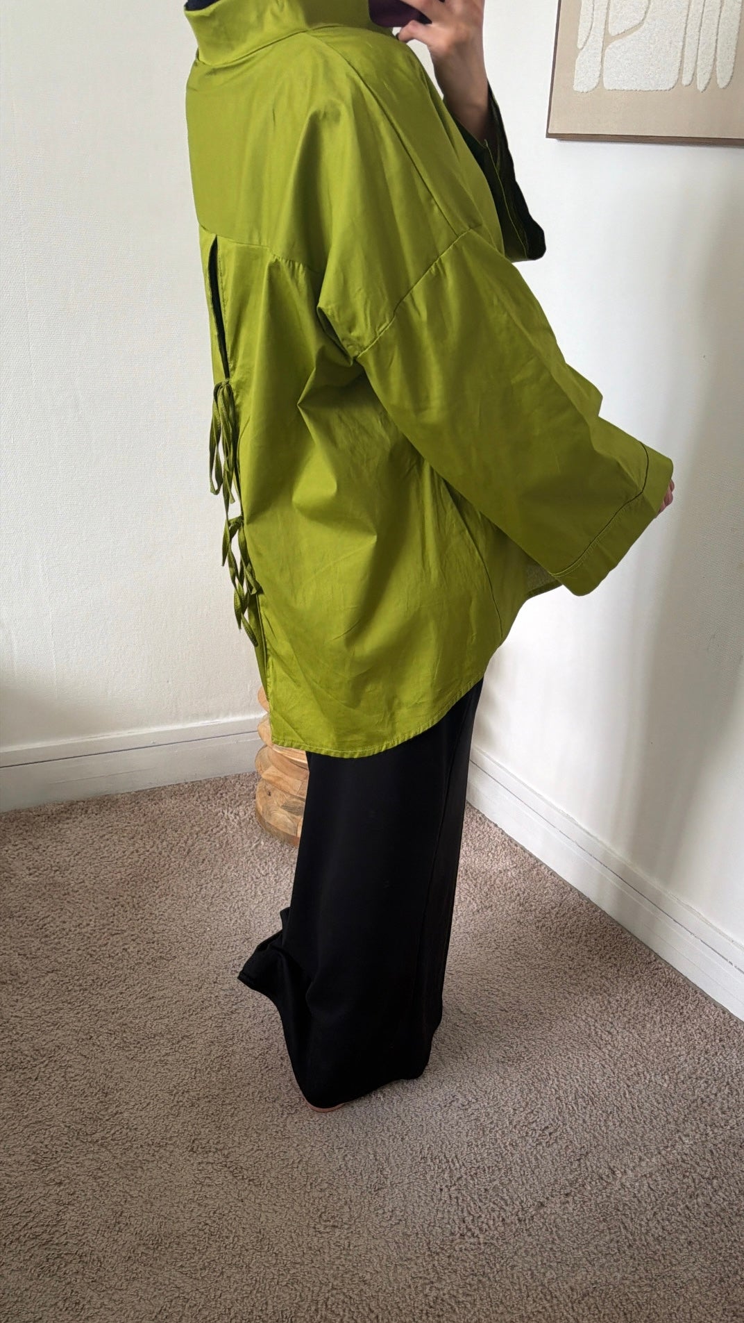Chemise ample détail noeud au dos