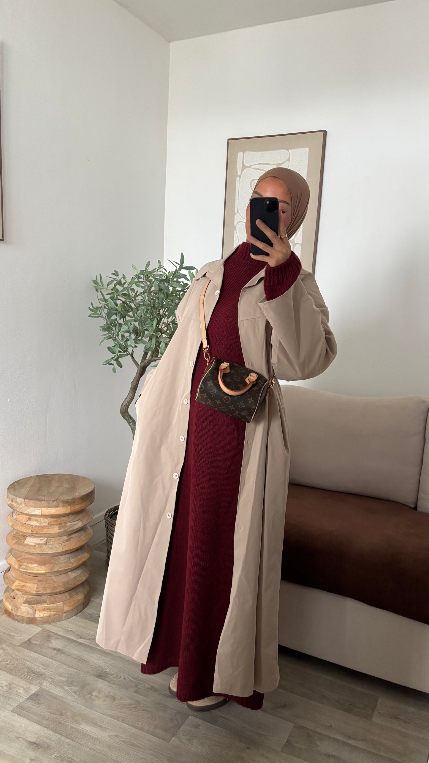 Veste imper coupe droite