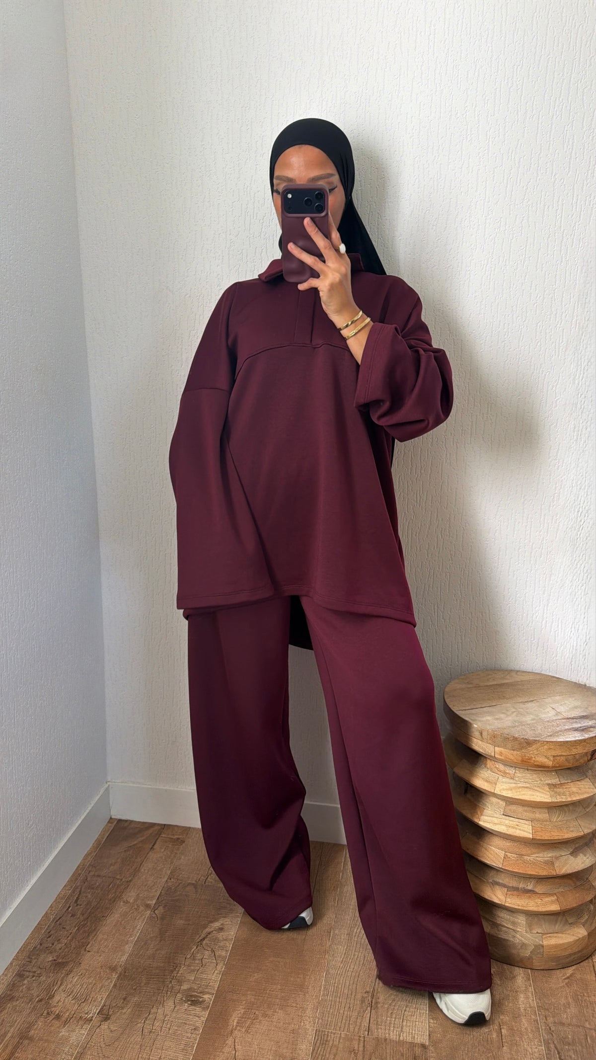 Ensemble molletonné à zip