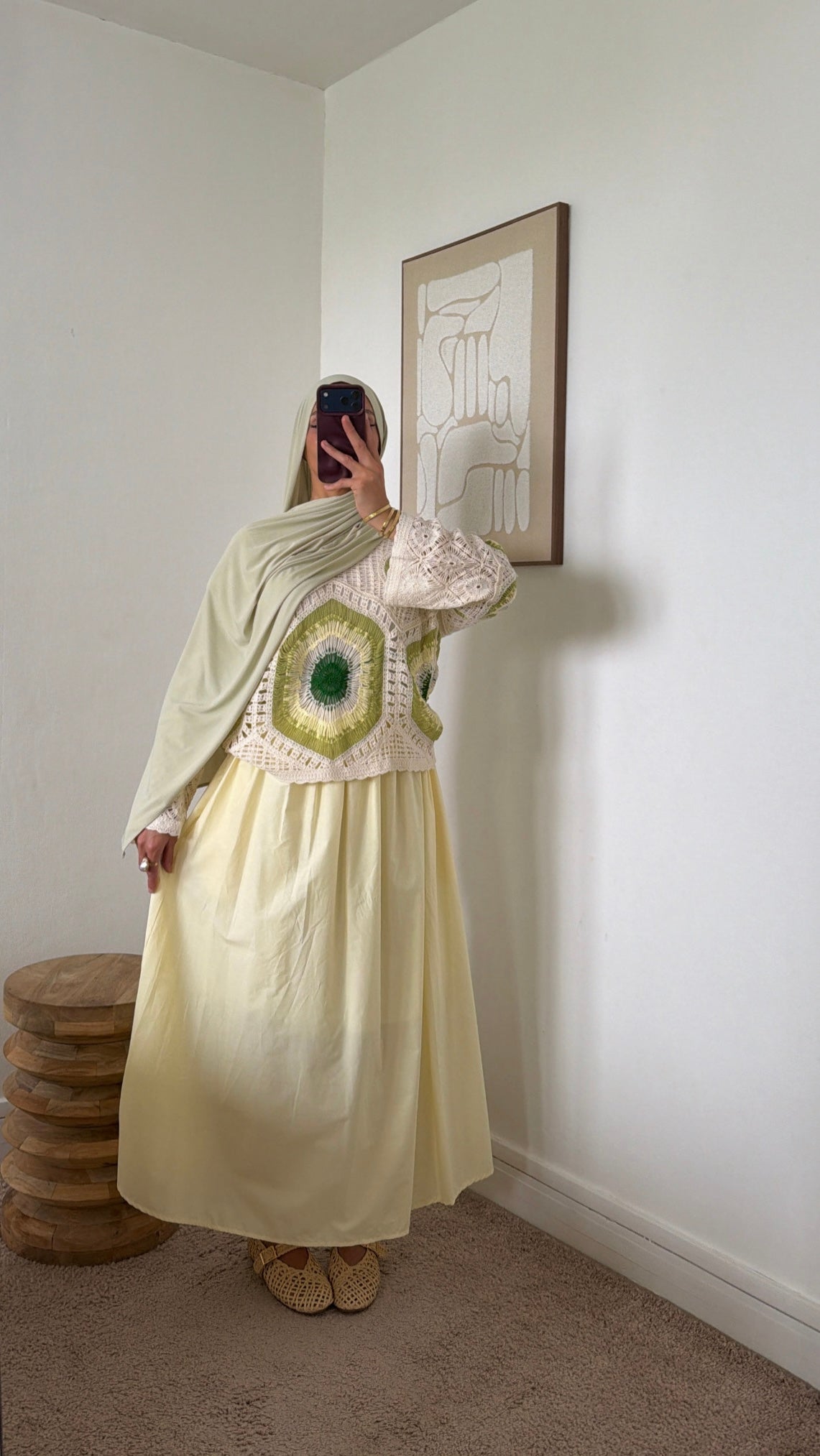 Pull en crochet coupe droite