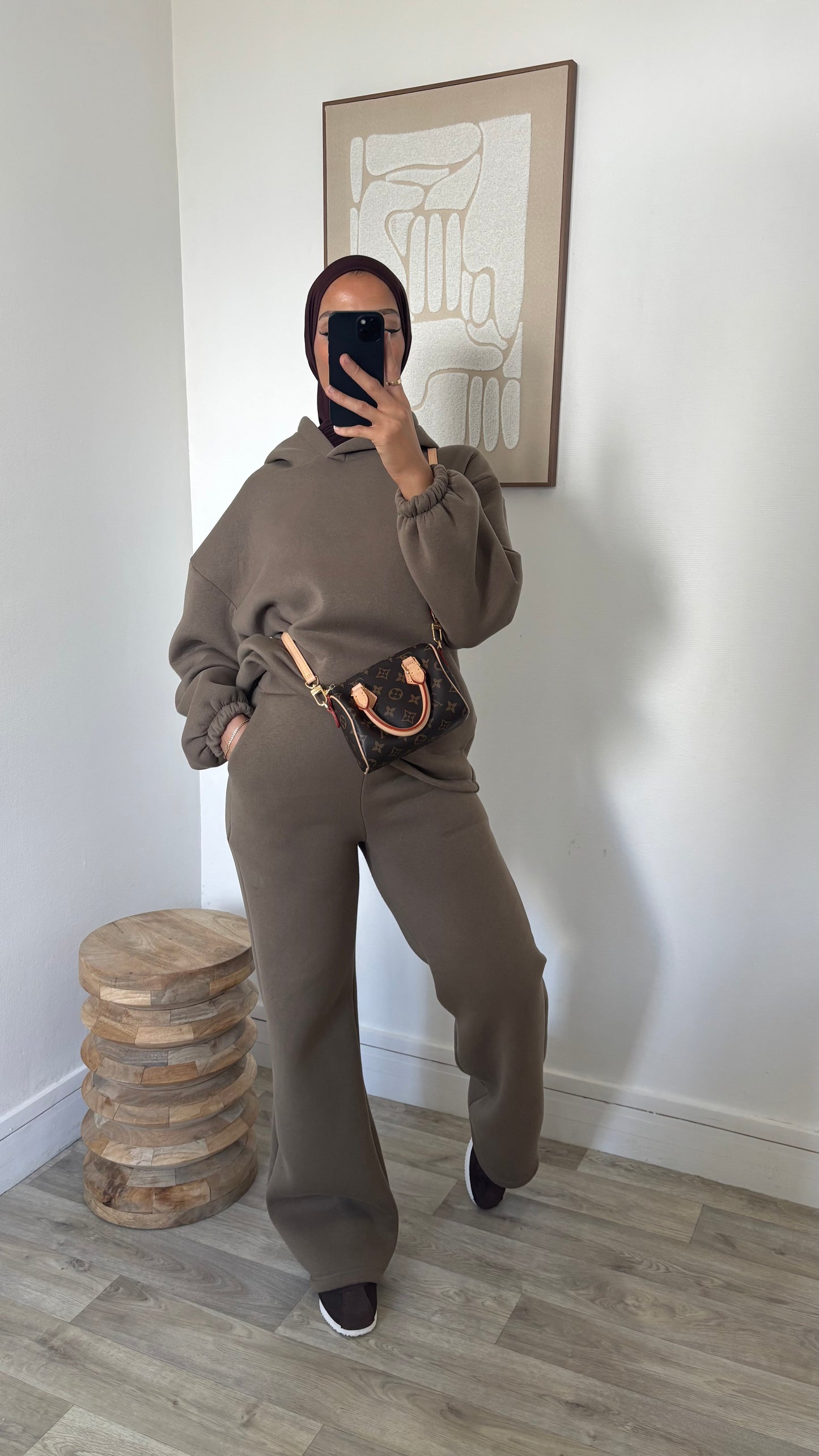 Ensemble molletonné à capuche