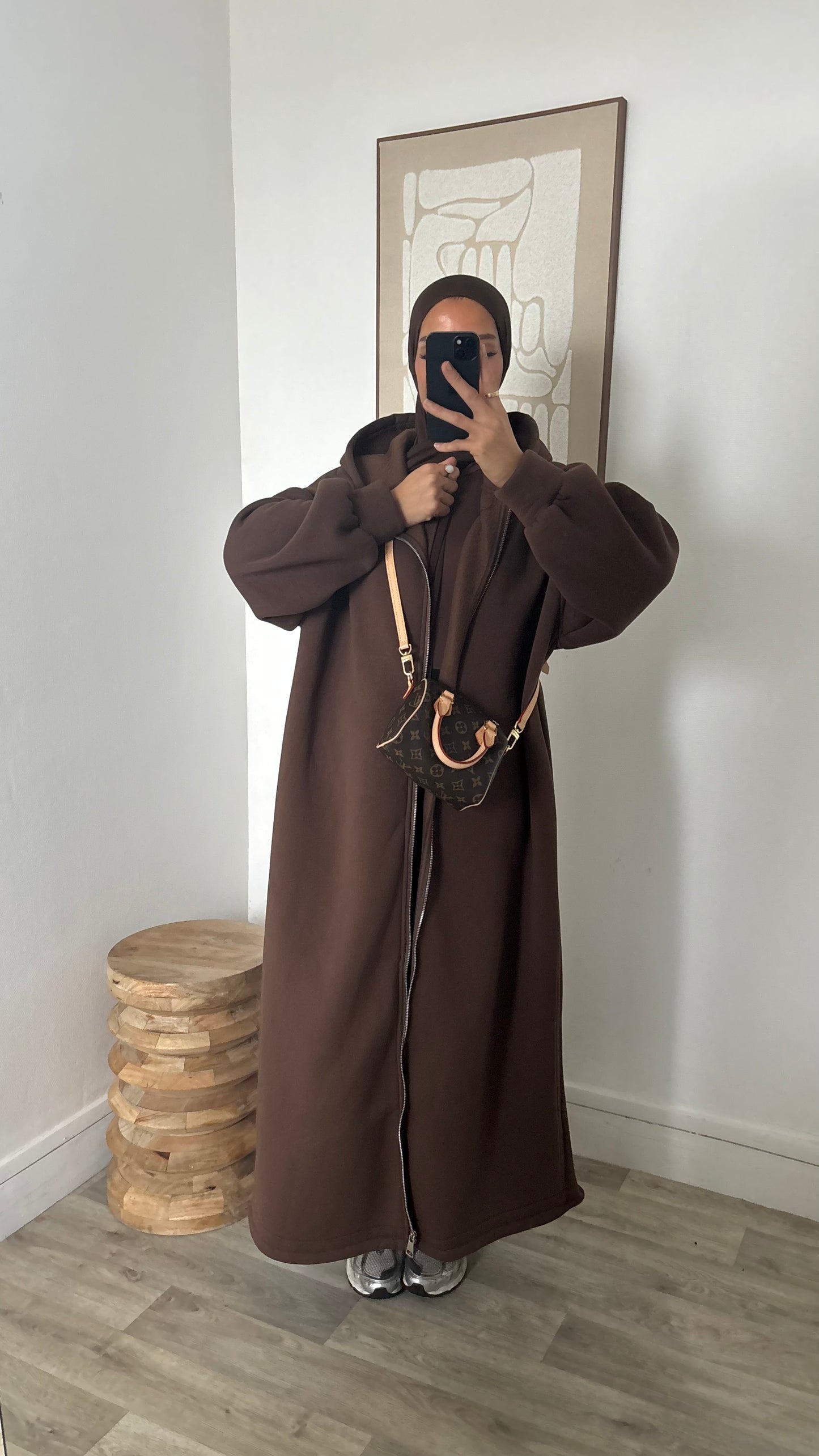 Long sweat à fermeture