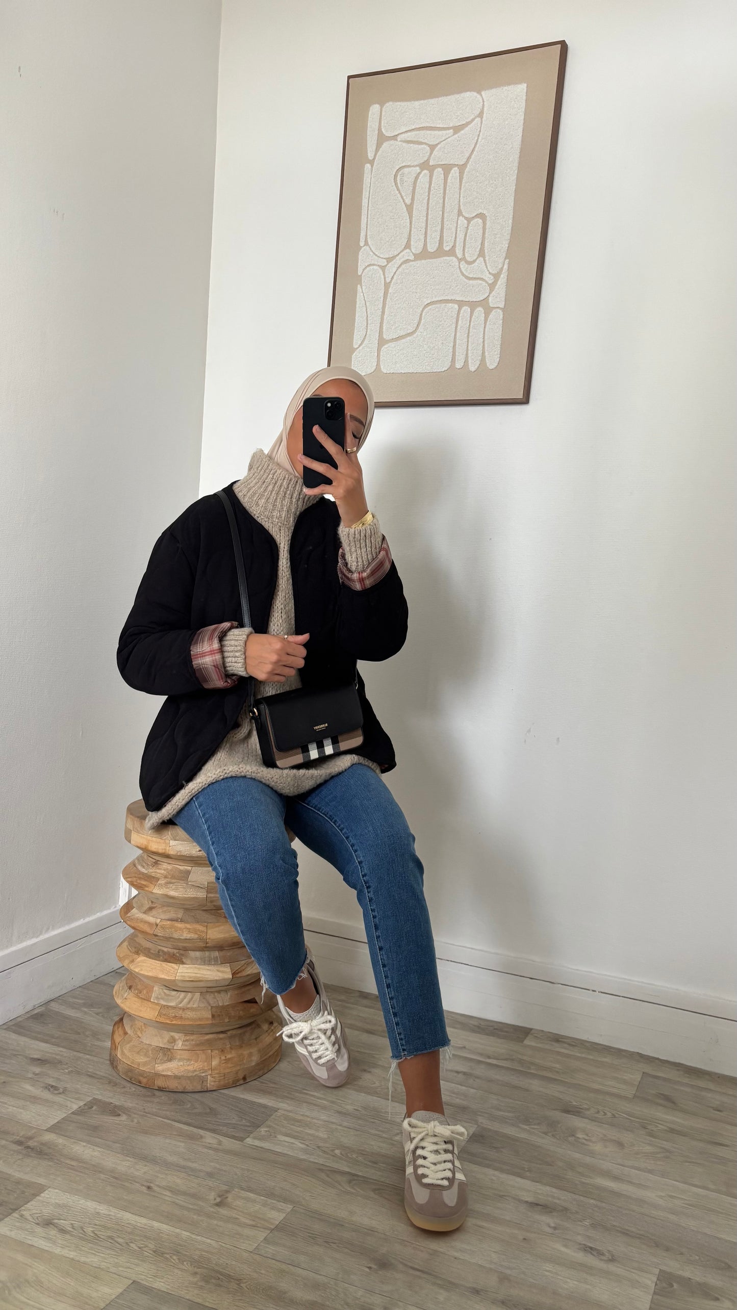 Veste matelassé retroussable