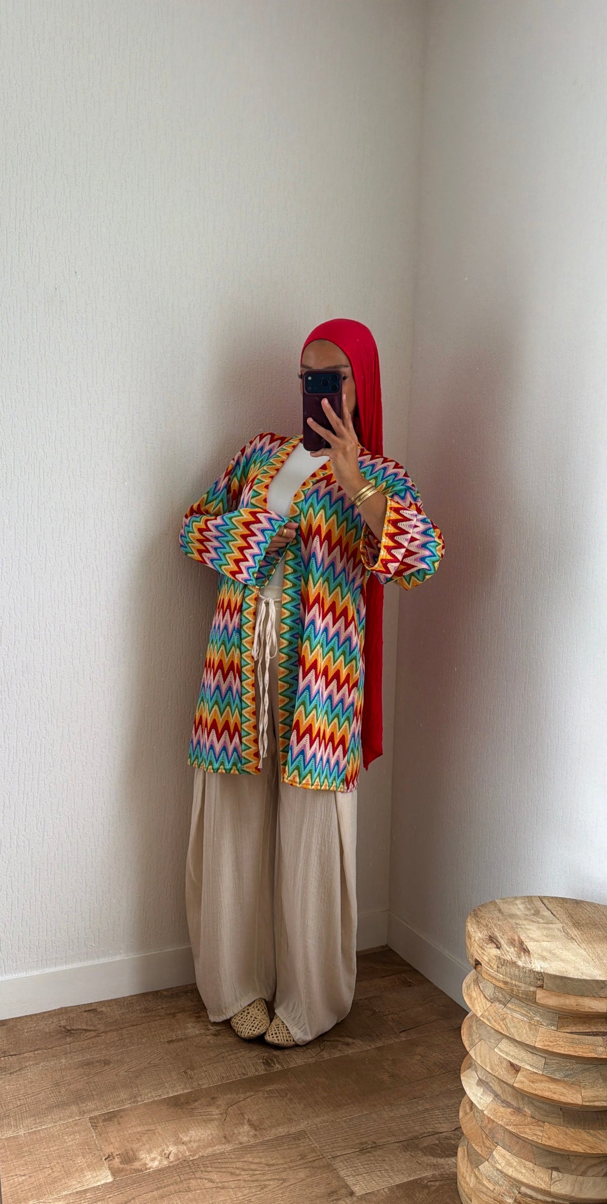 Gilet multicolore