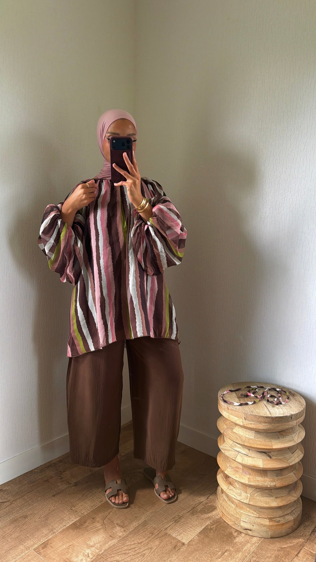 Blouse tricolore