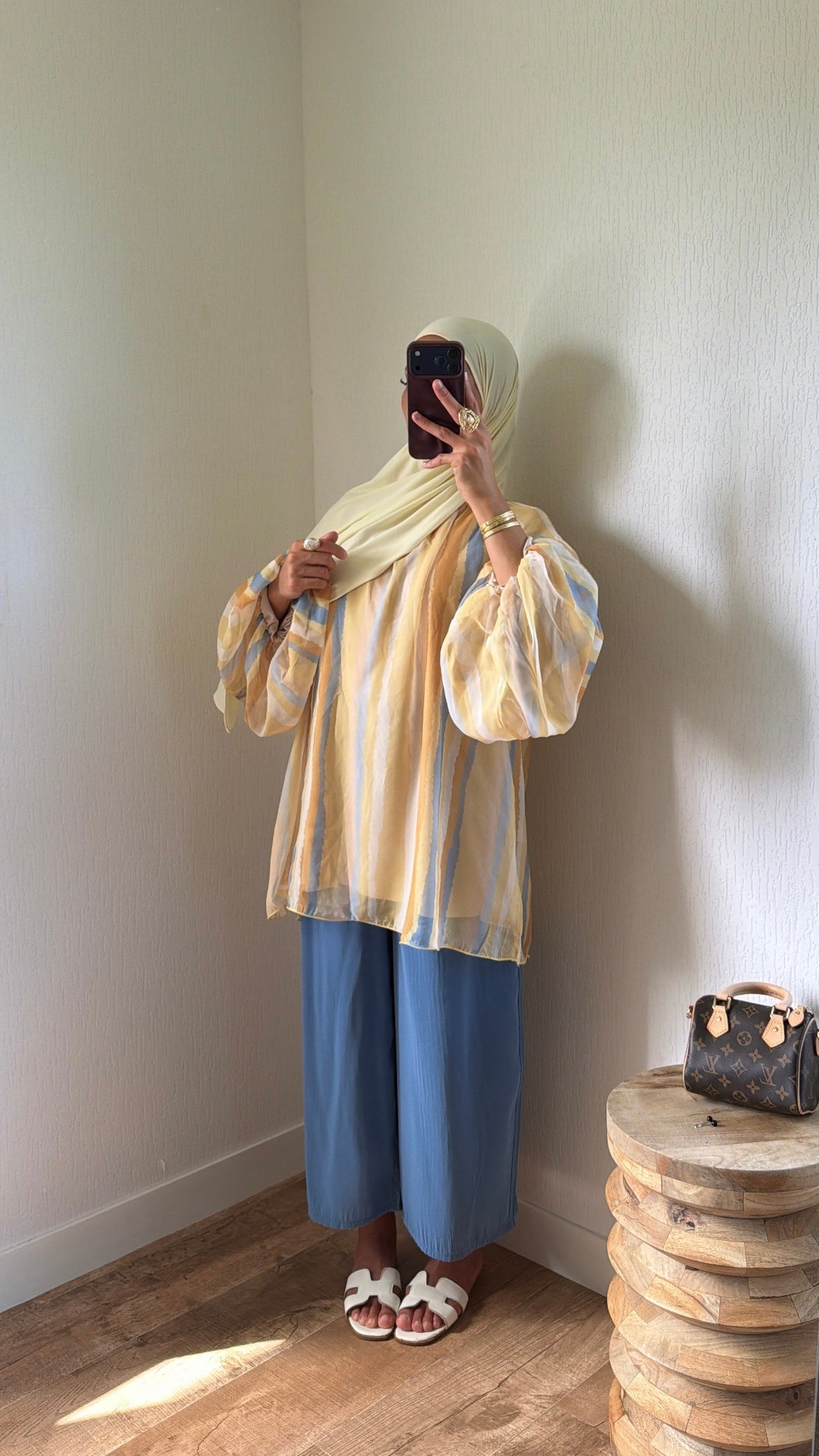 Blouse tricolore