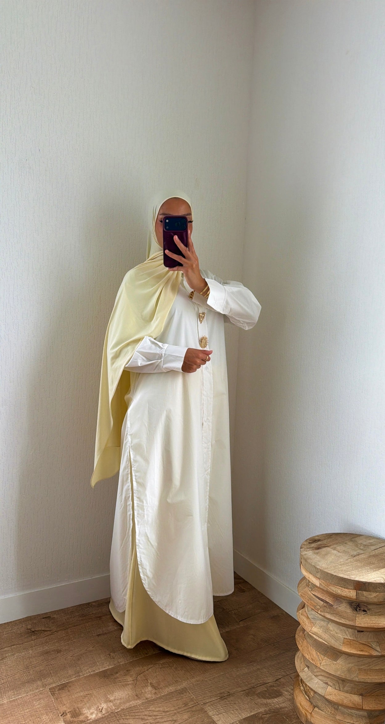 Chemise longue 3 broches