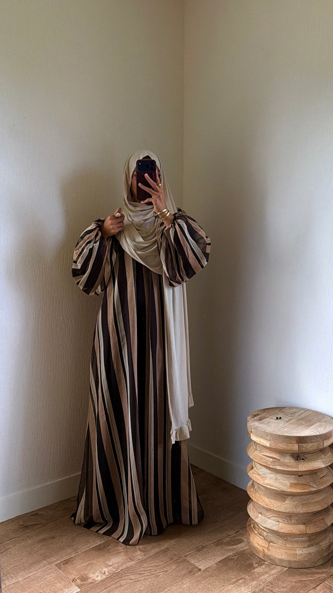 Robe doublée tricolore