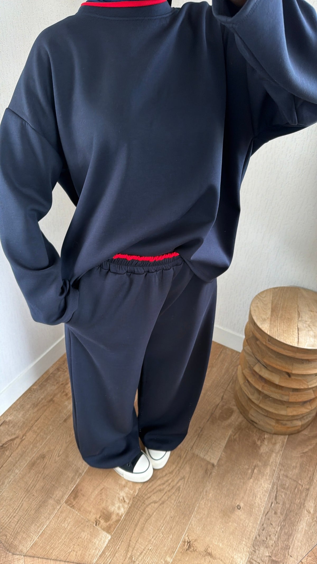 Ensemble col rouge