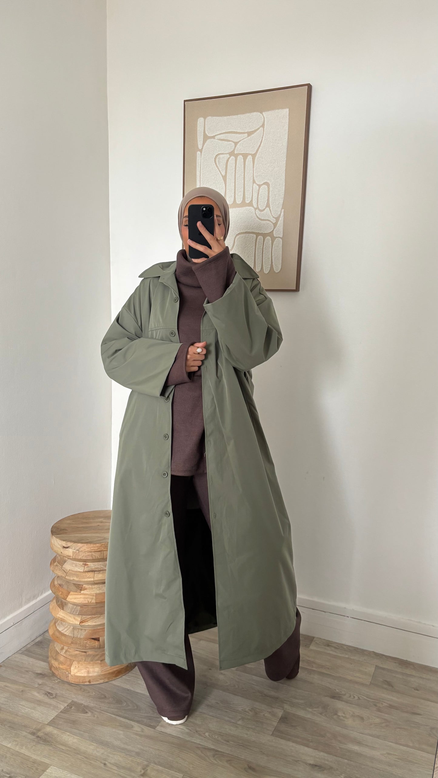 Veste imper coupe droite