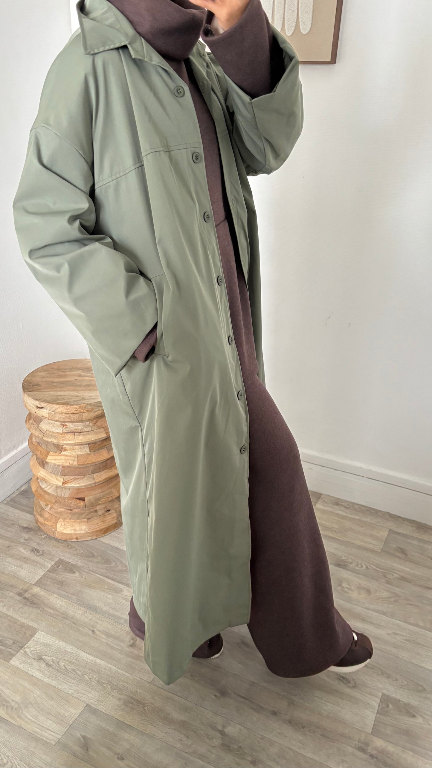 Veste imper coupe droite