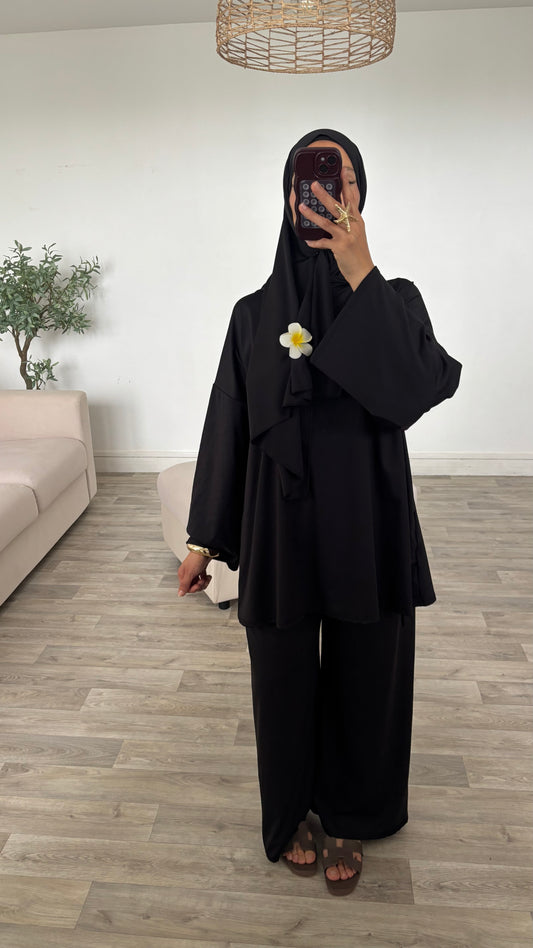 Burkini noir (possibilité de le ceintrer )