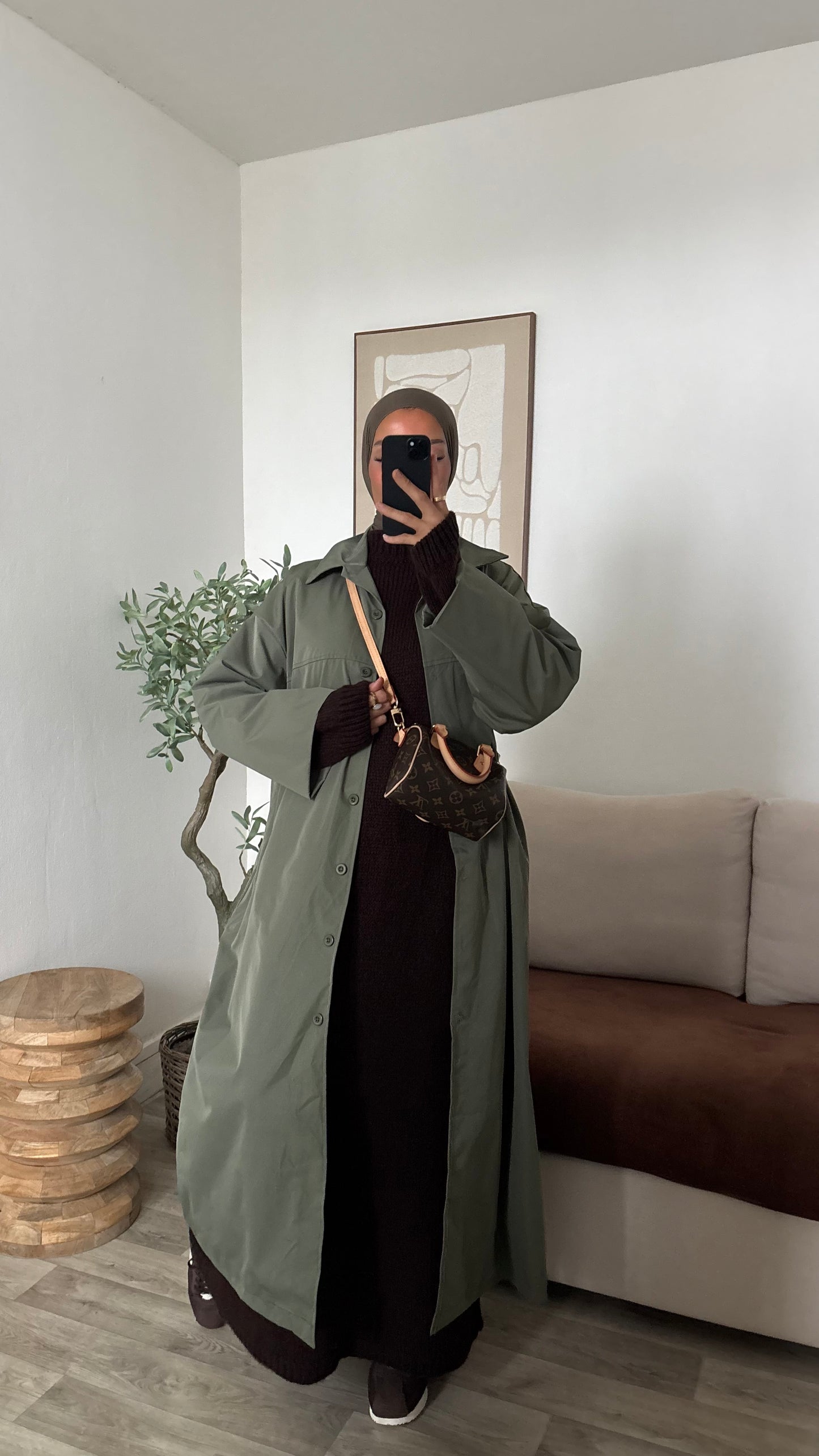 Veste imper coupe droite