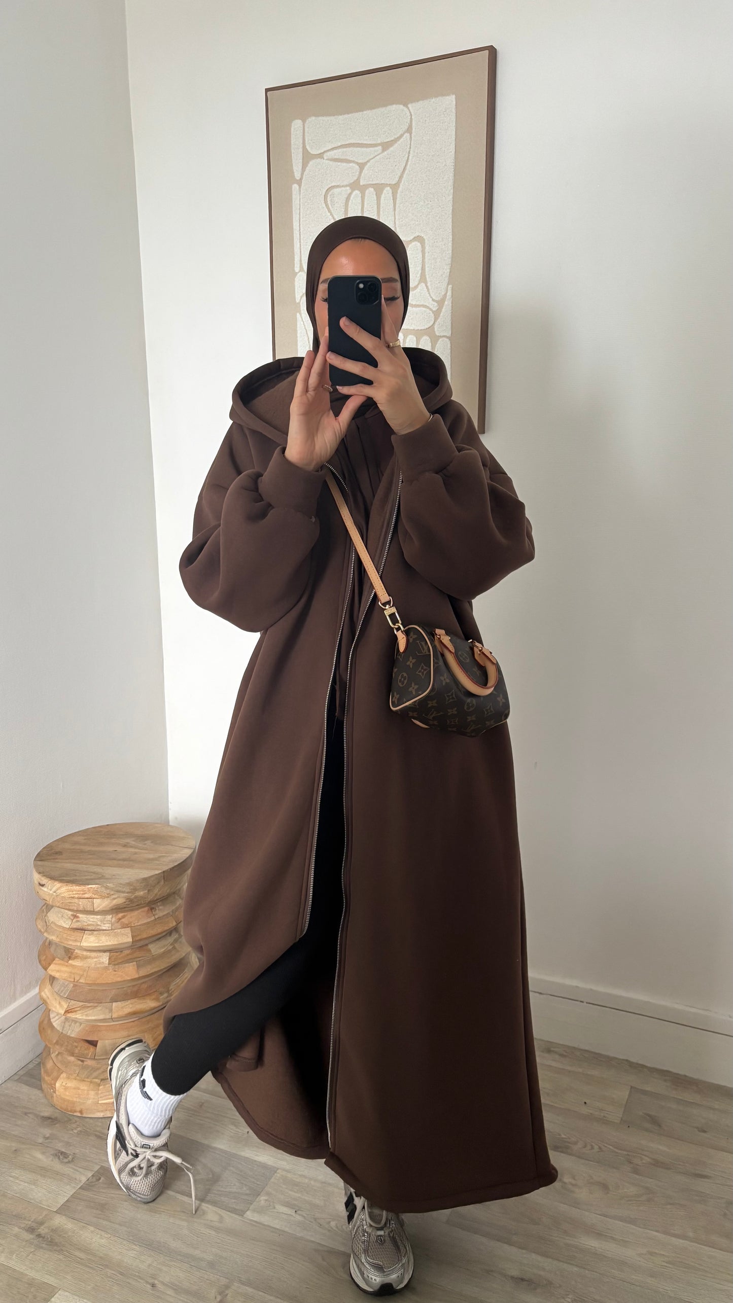 Long sweat à fermeture