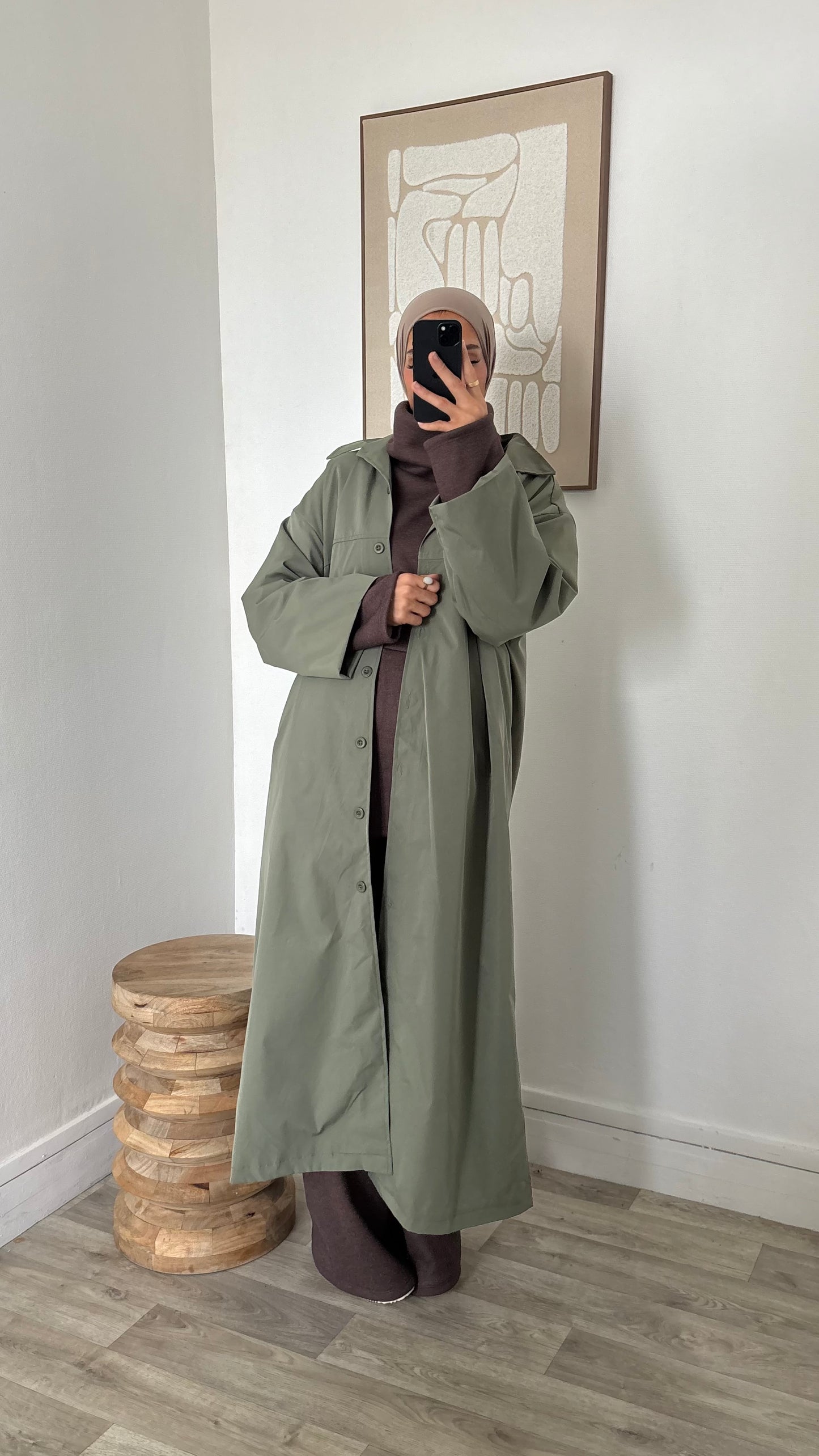 Veste imper coupe droite