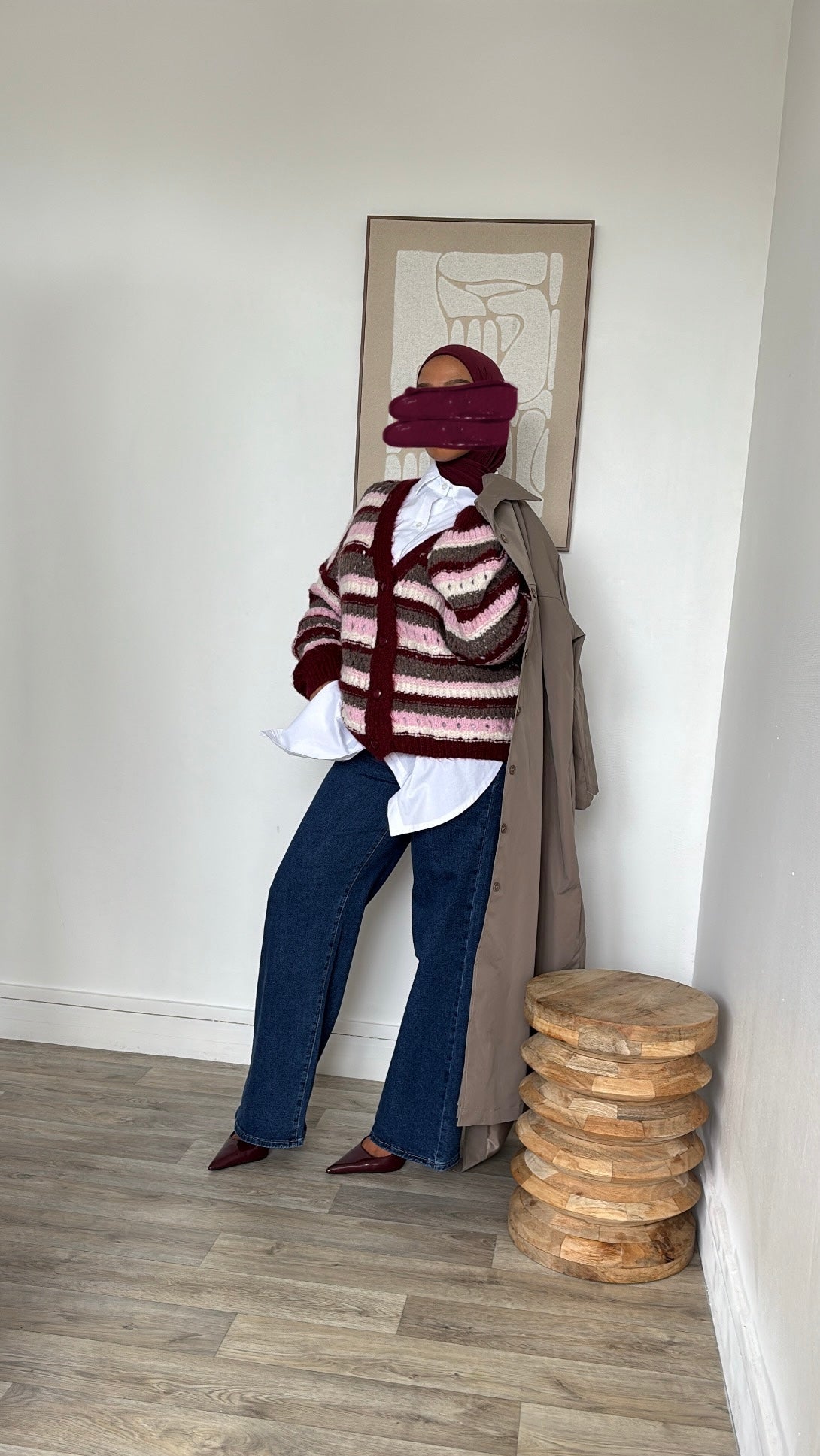 Gilet oversize en laine