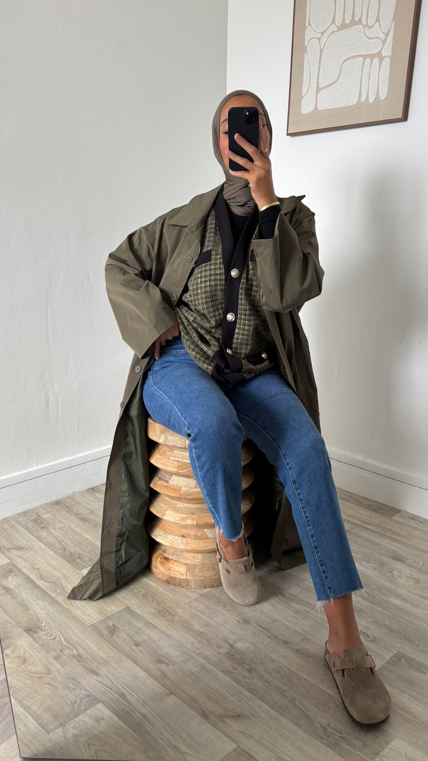 Imperméable coupe droite