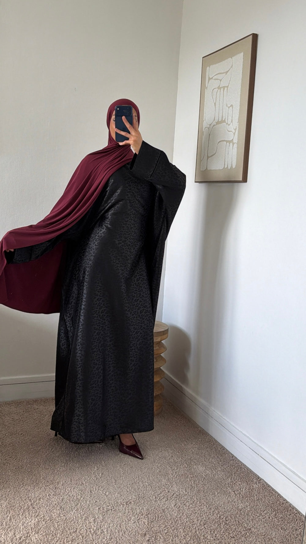 Robe léopard ajustable