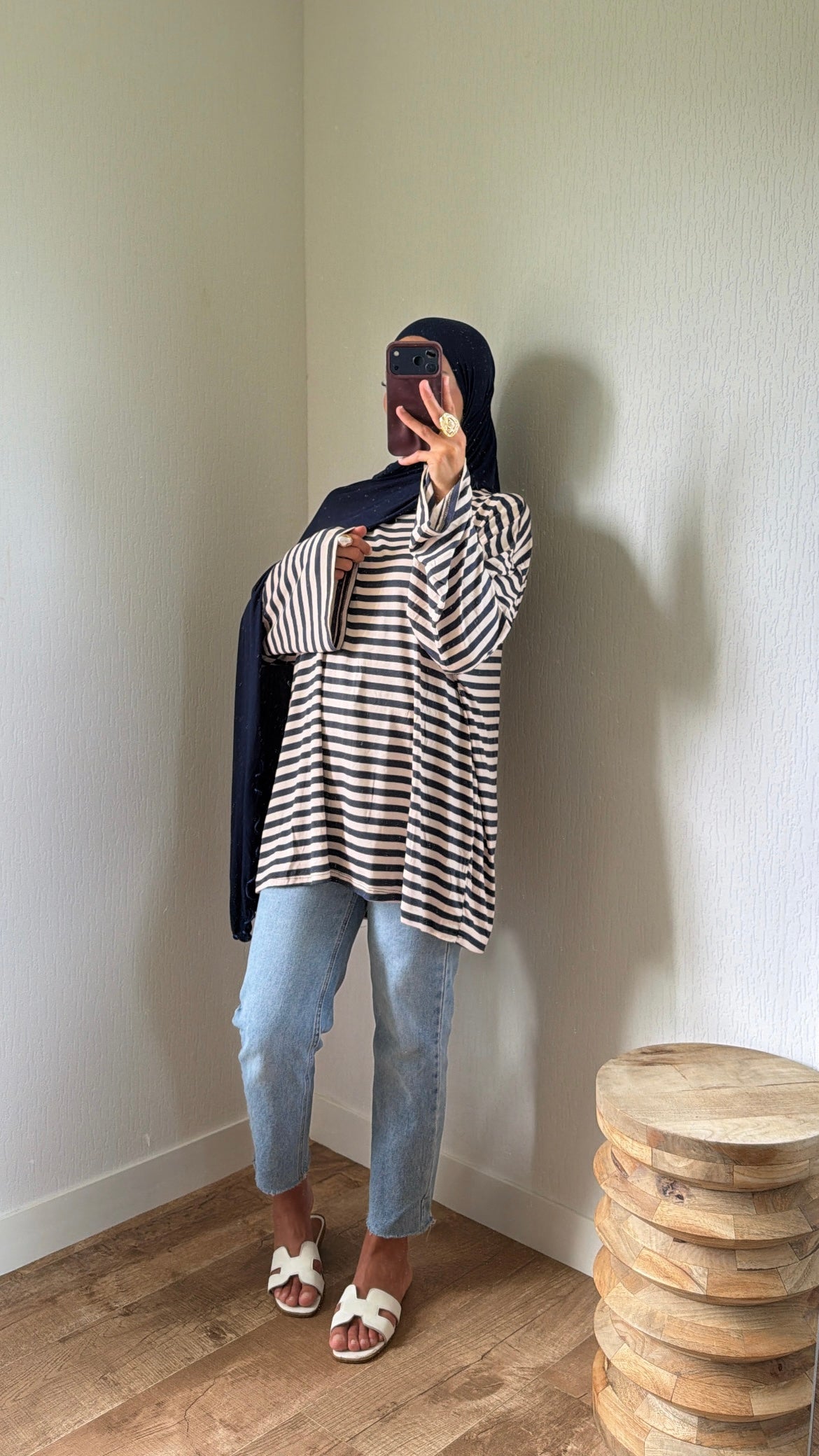 Tshirt long rayée