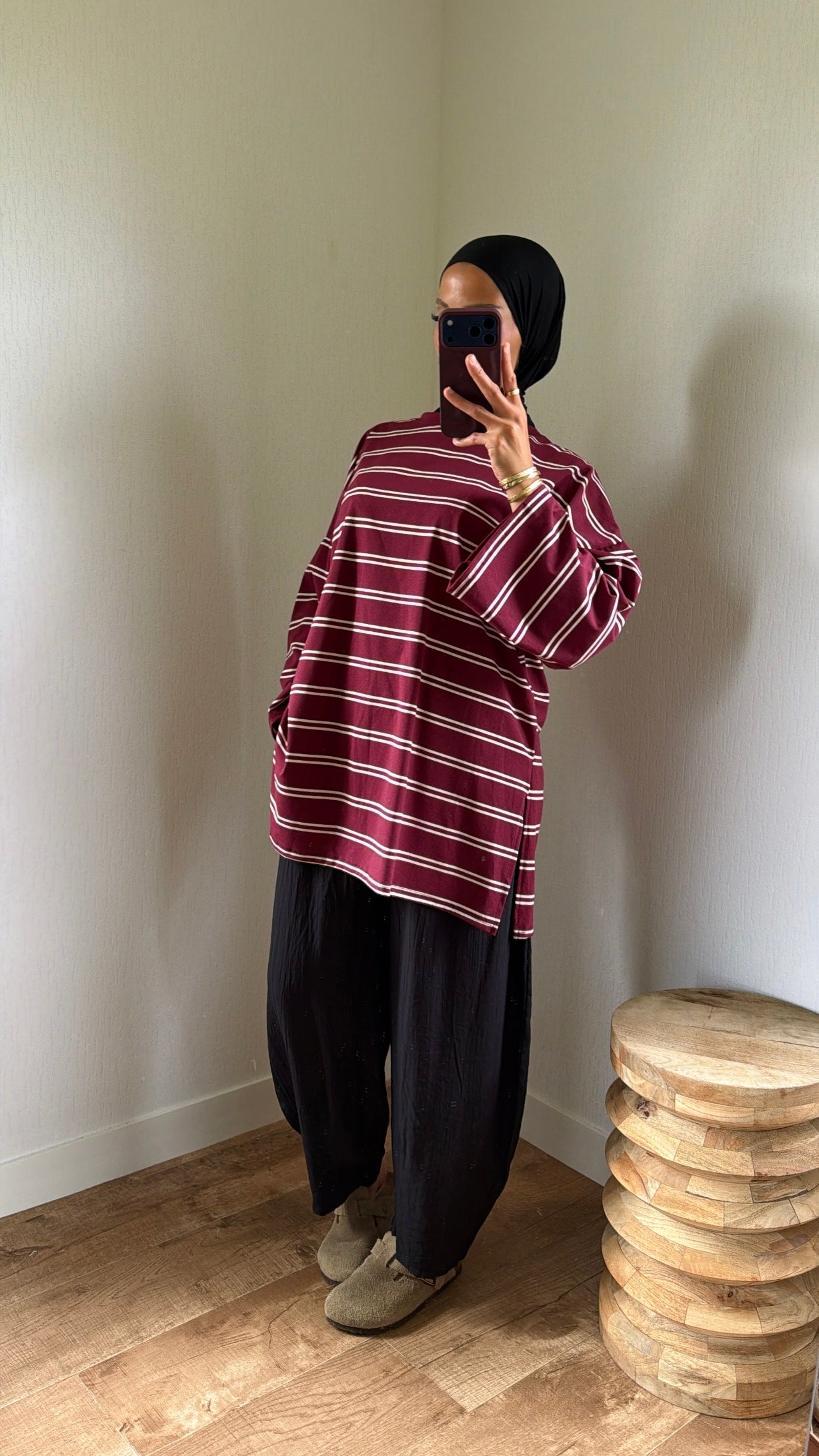 Haut basic rayée