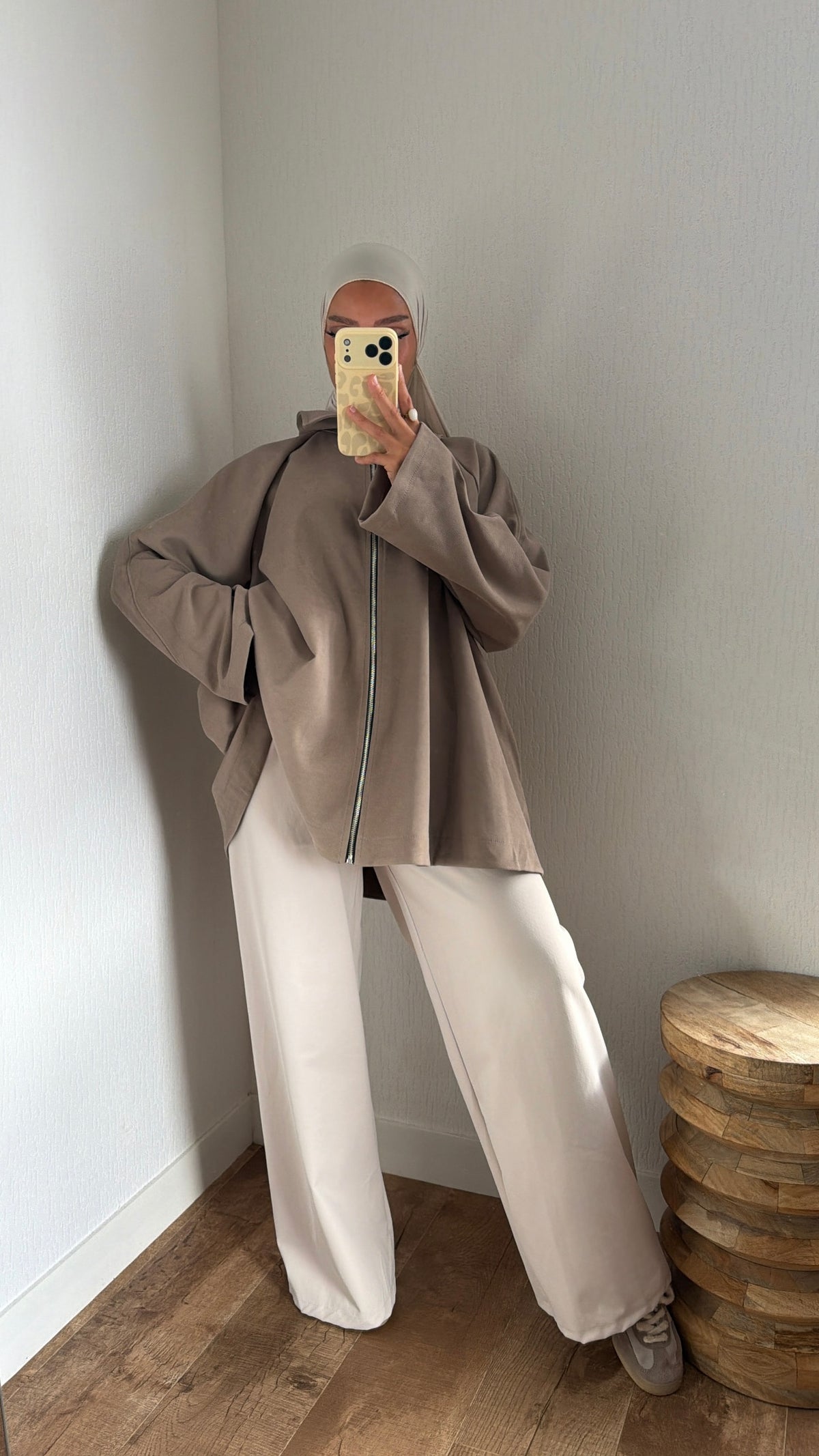 Veste à zip évasé