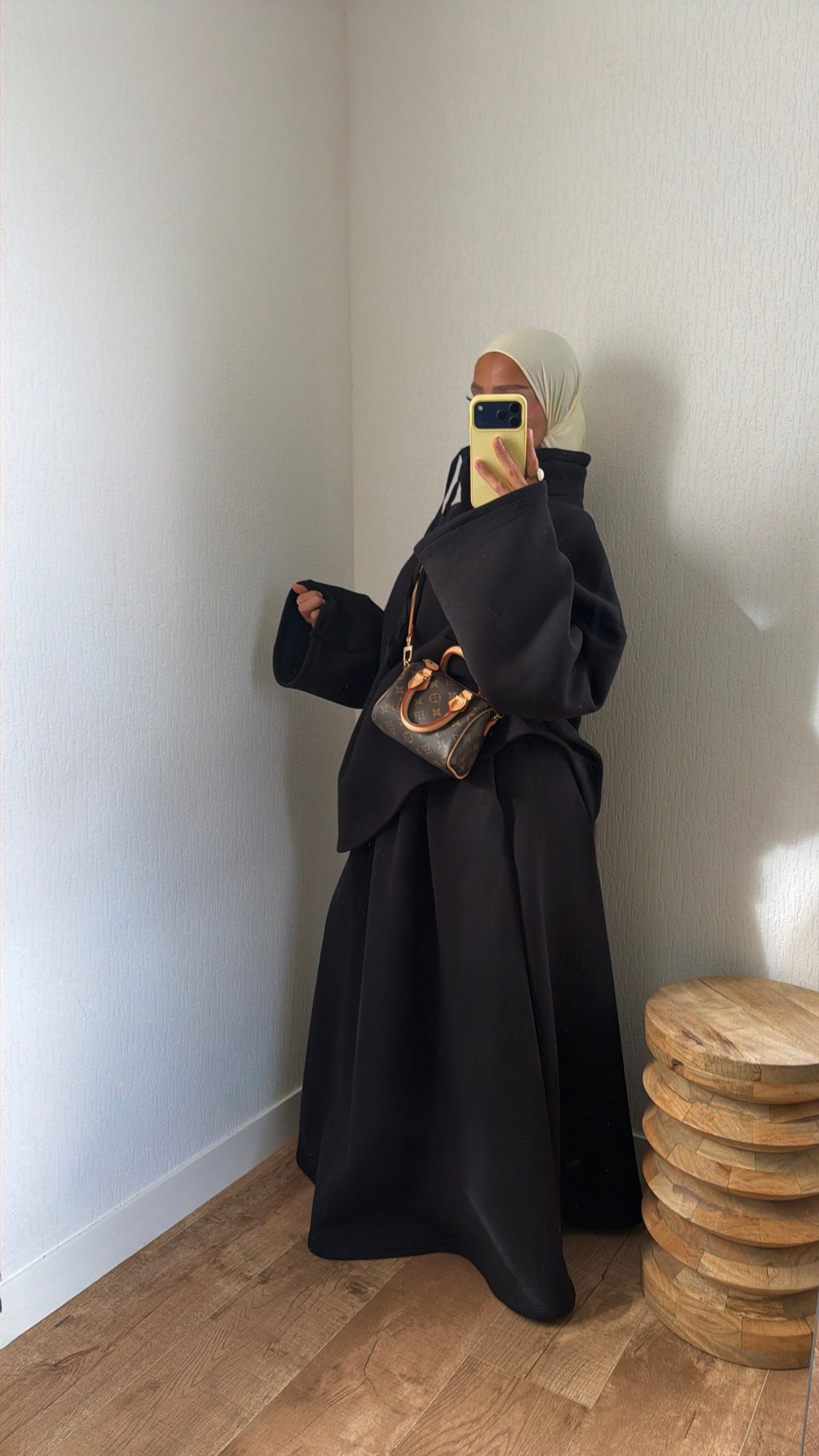 Ensemble jupe molletonné à poches