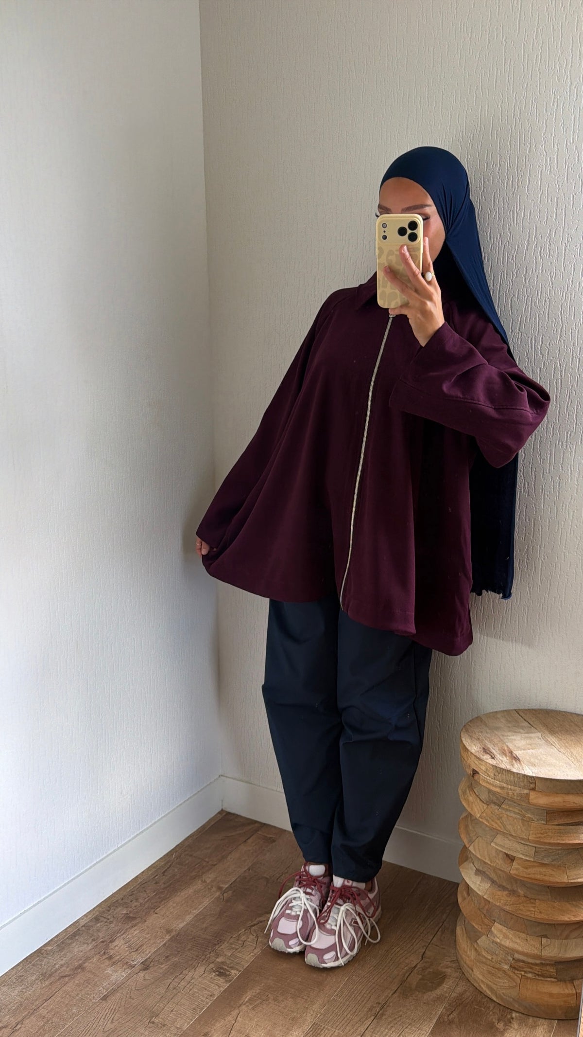 Veste à zip évasé
